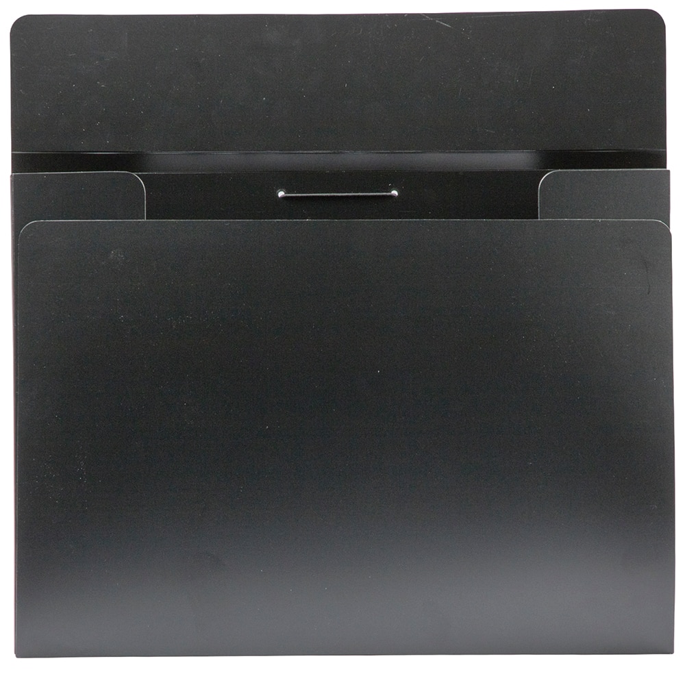 JAM Paper Black 11" x 15" Elastic Closure Plastic Portfolio