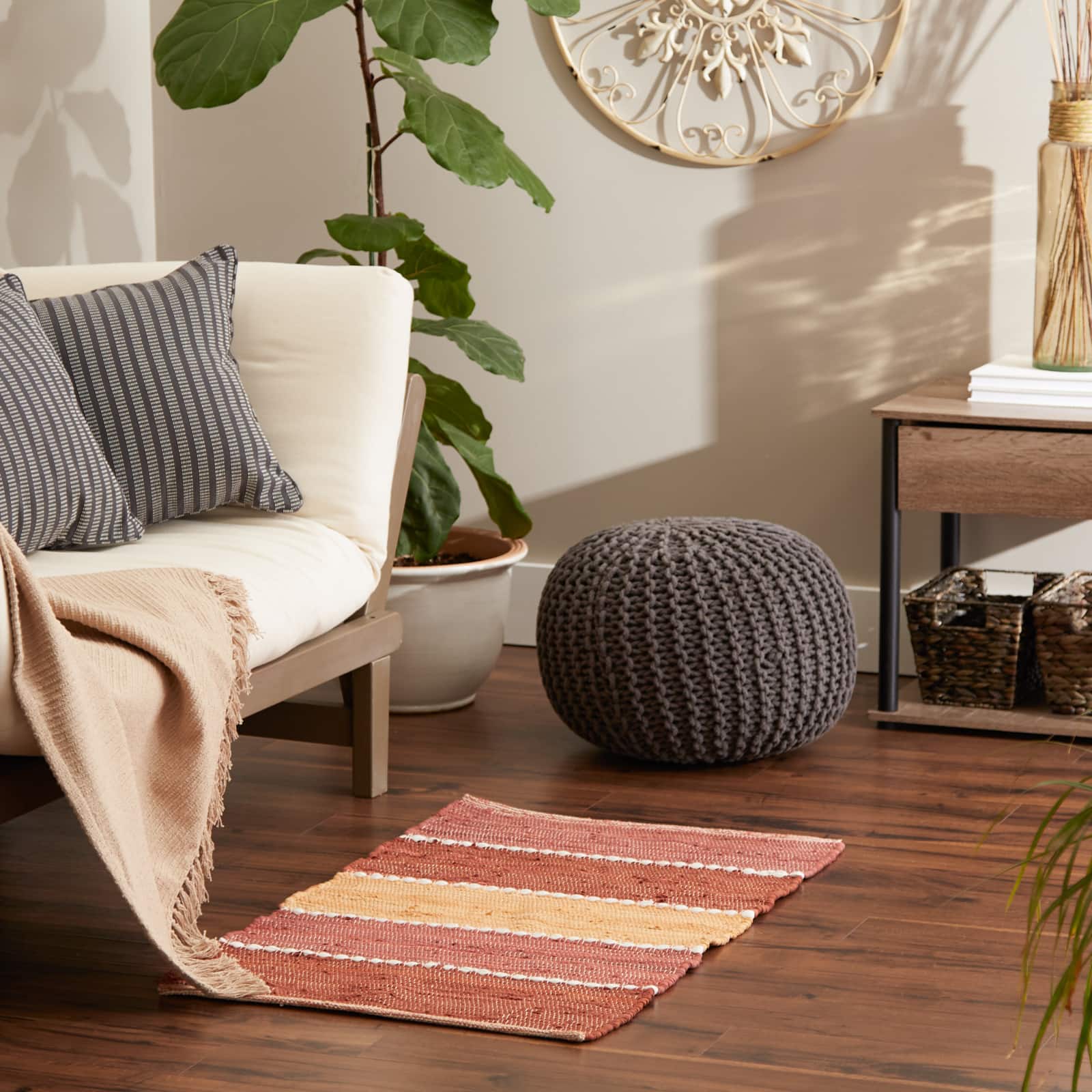 DII® Color Block Cotton Chindi Rug, 2ft. x 3ft.