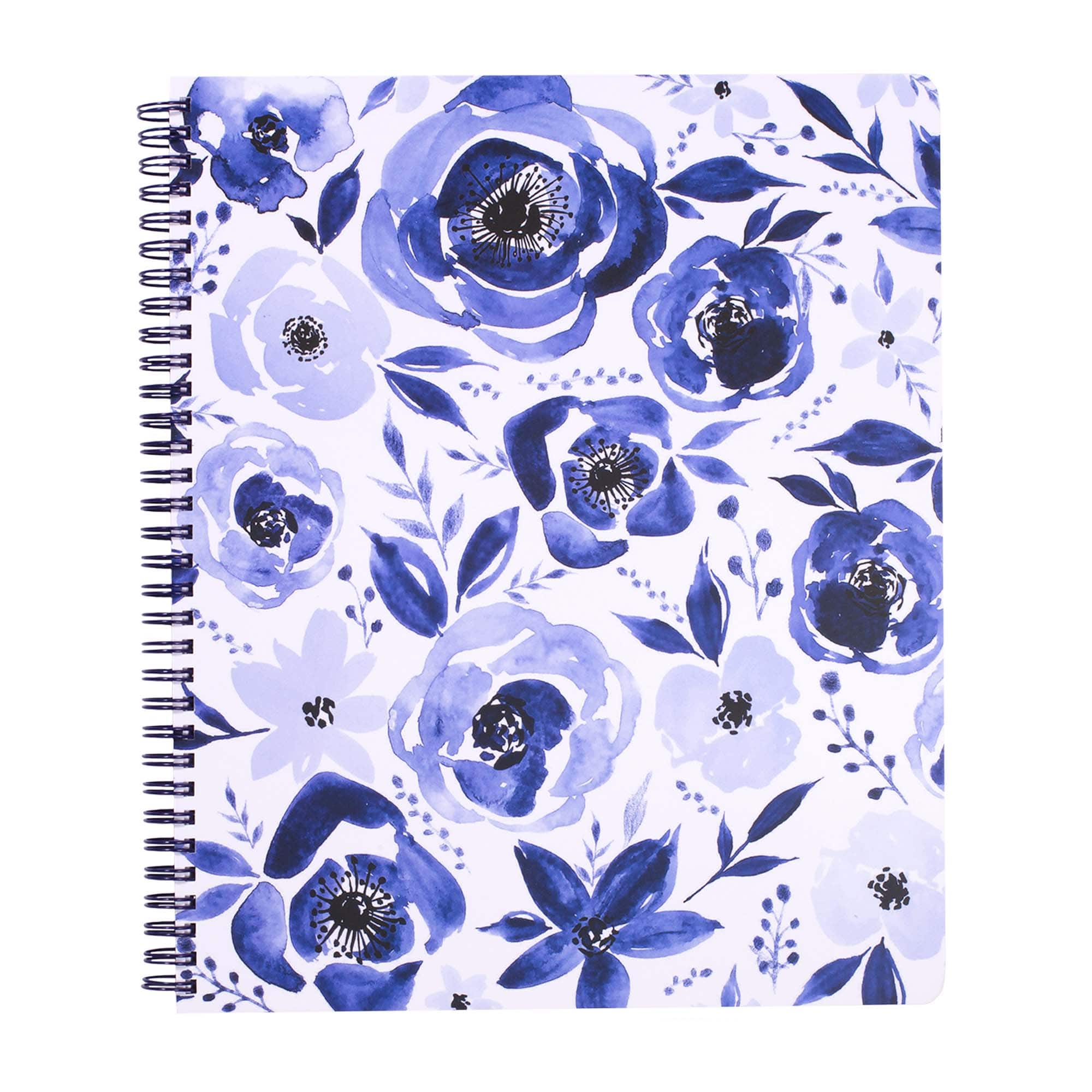 Steel Mill &#x26; Co.&#xAE; Large Blue Watercolor Spiral Bound Notebook