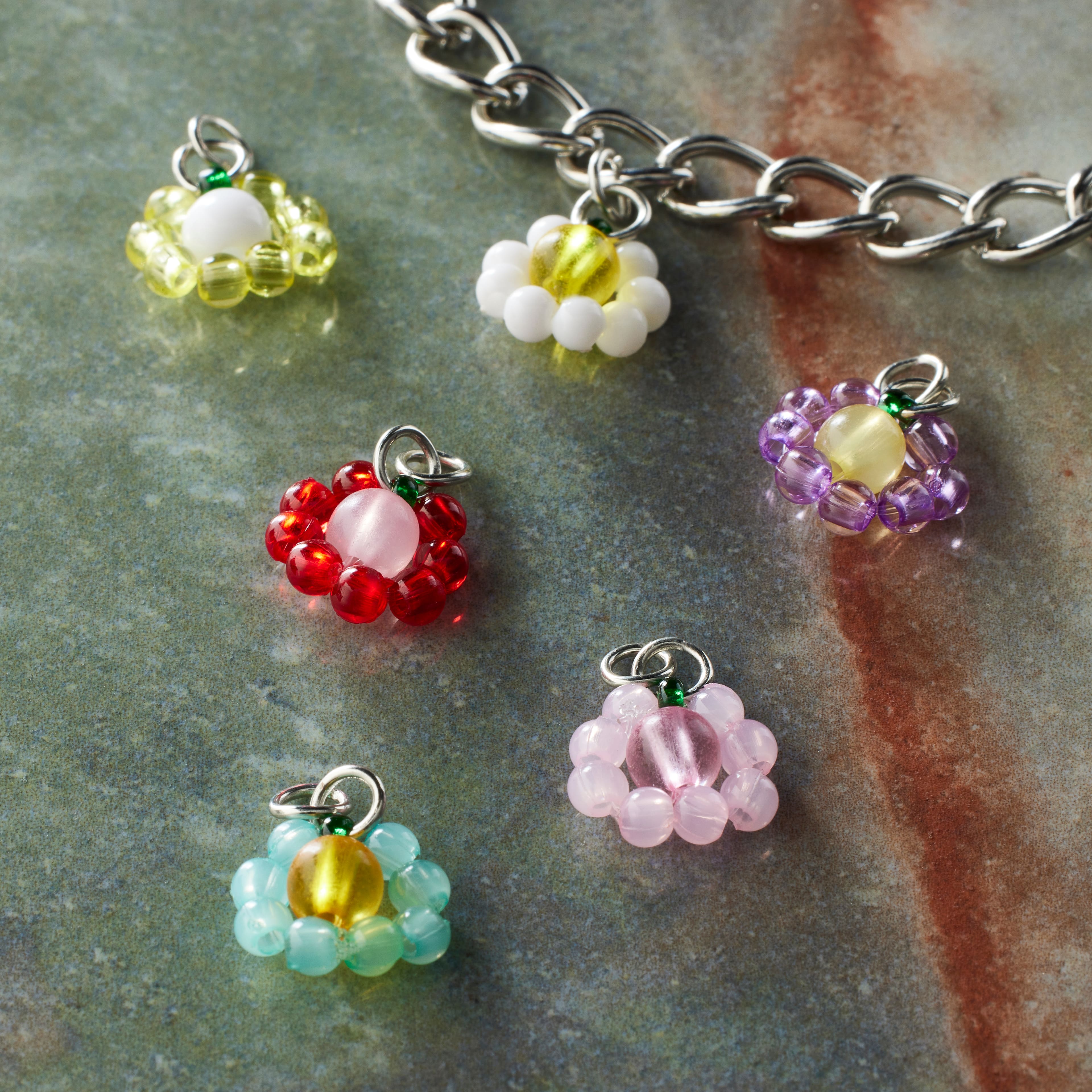 Seed Bead Flower Charms by Bead Landing&#x2122;