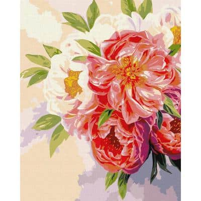 Ideyka The Peony Mood Painting by Numbers Kit