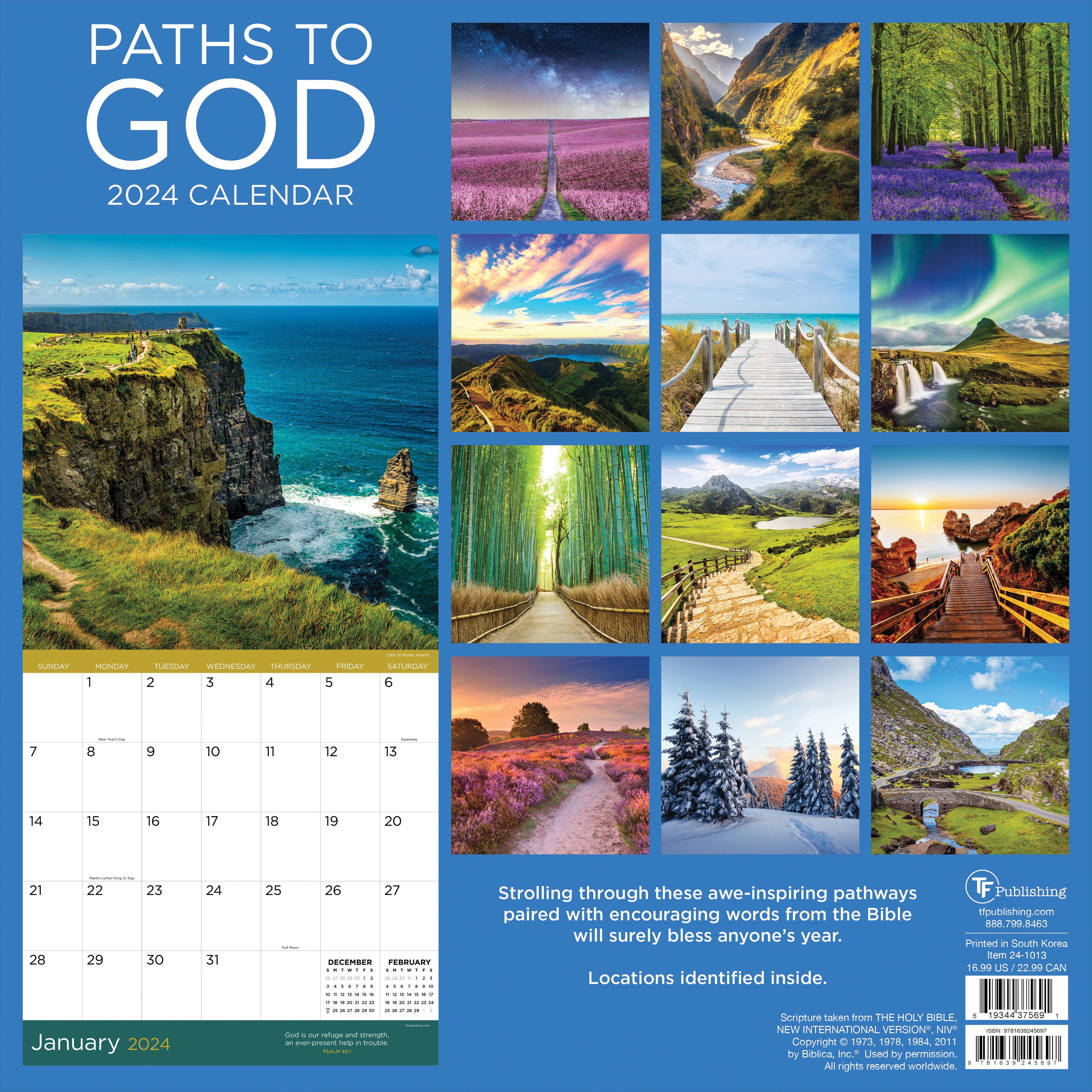 TF Publishing Paths to God Wall Calendar