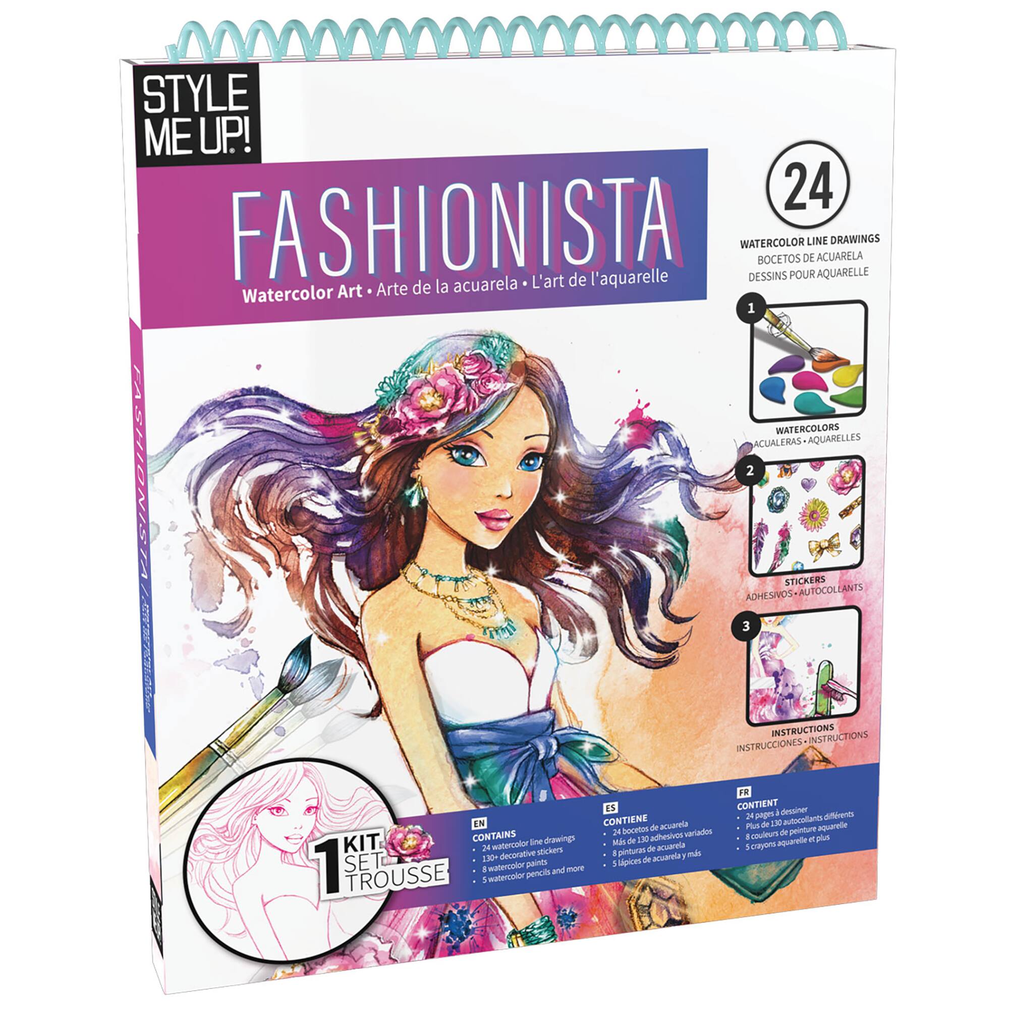 Style Me Up! Fashionista Watercolor Paint Kit