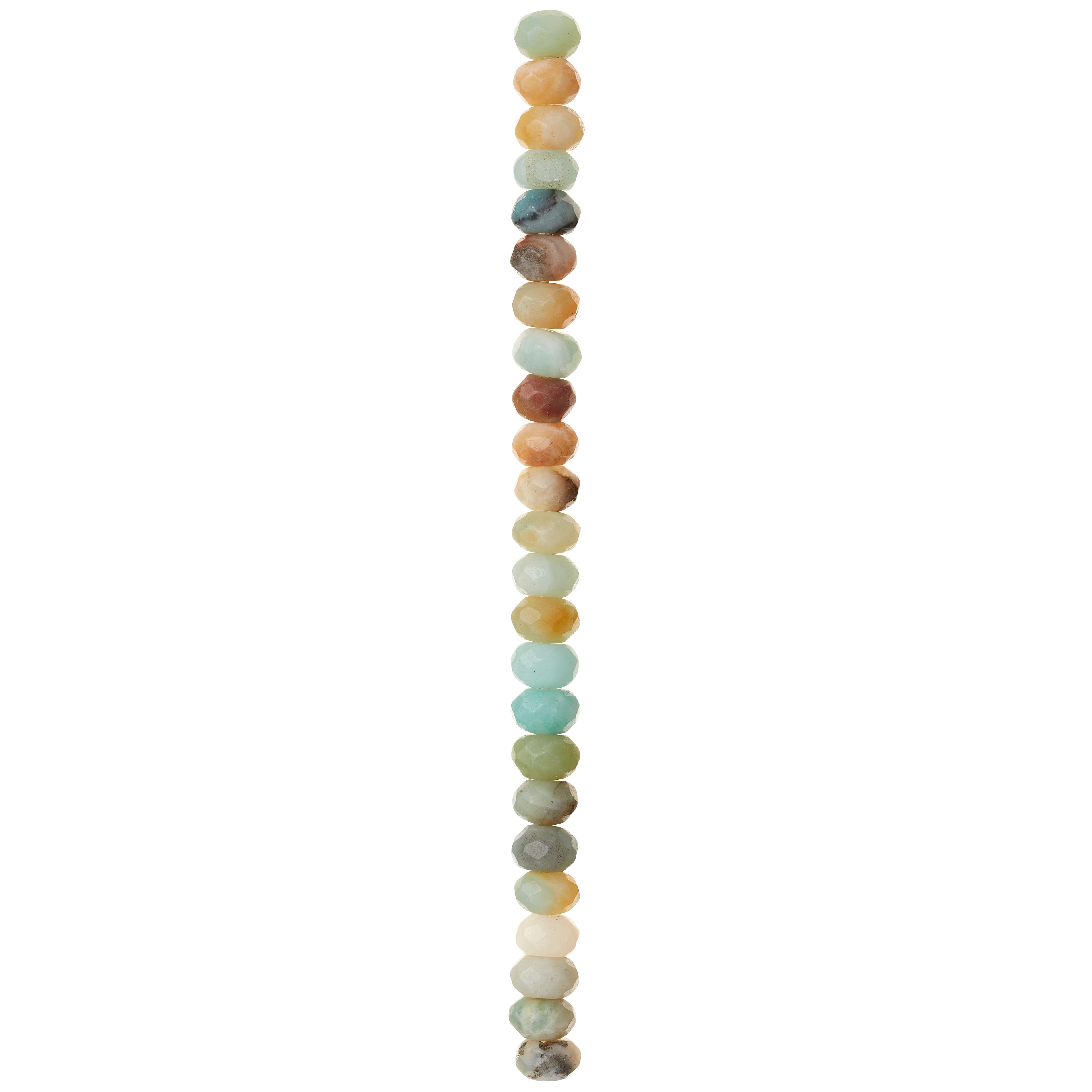 Amazonite Rondelle Beads, 8mm by Bead Landing™