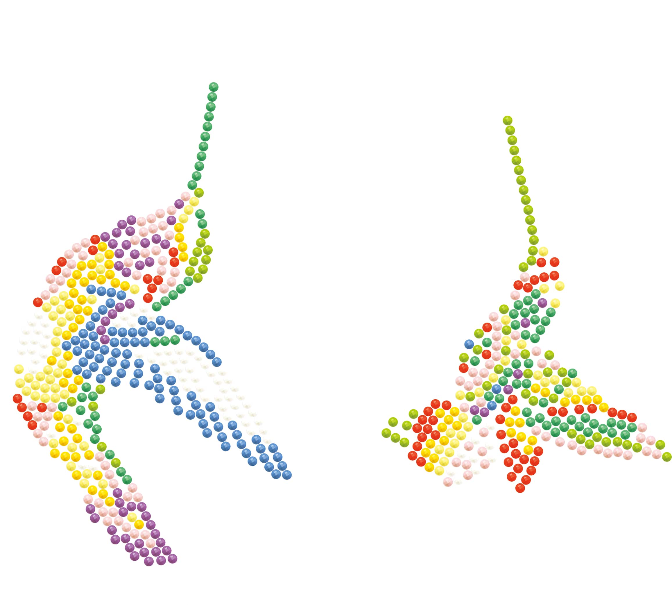 Diamond Dotz® Hummingbirds Iron-On 'n' Dot Kit