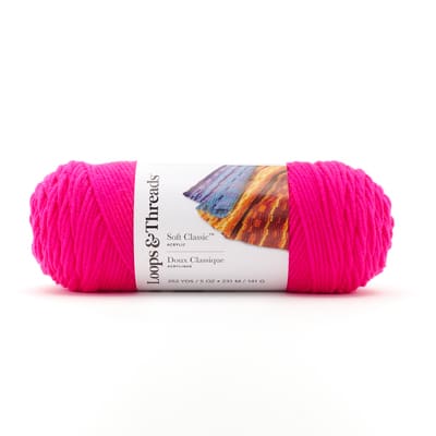 Soft Classic™ Neon Yarn by Loops & Threads®