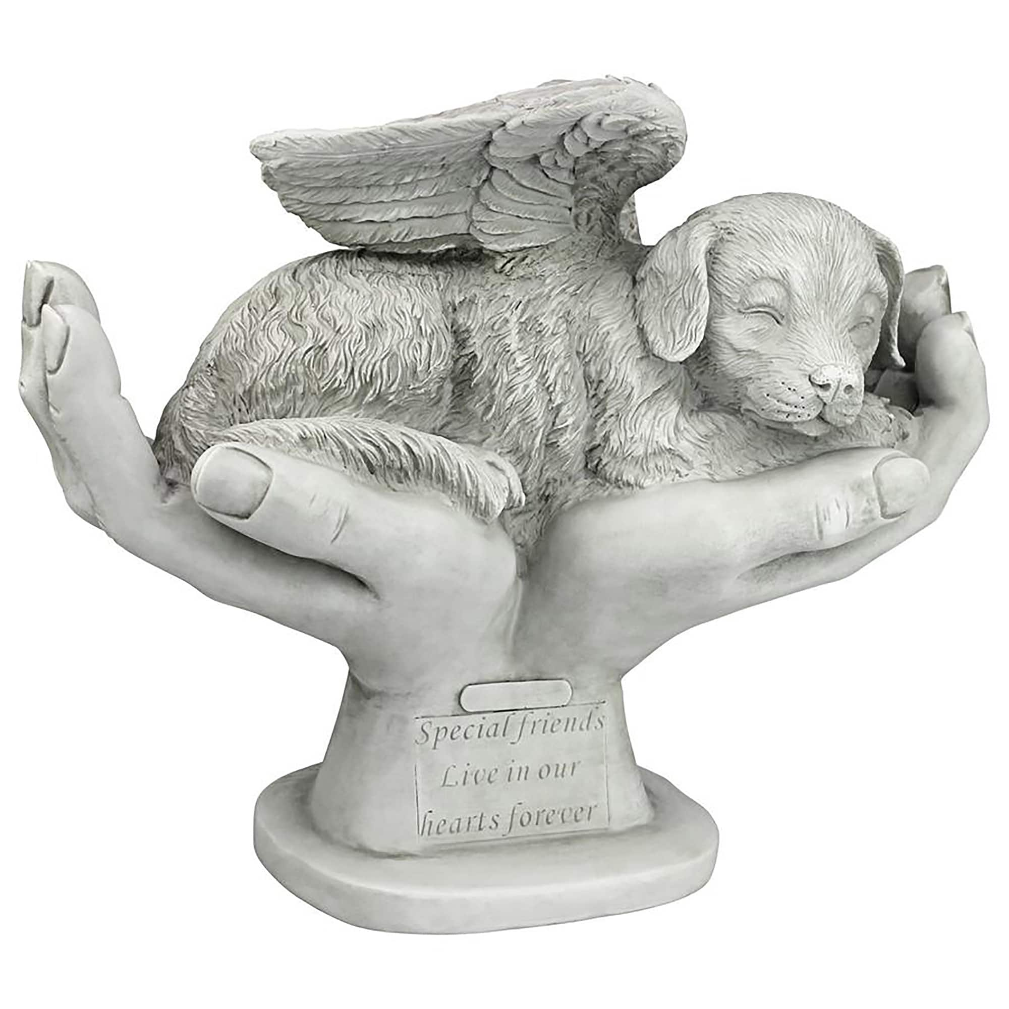 Design Toscano 15.5&#x22; In God&#x27;s Hands Dog Memorial Statue