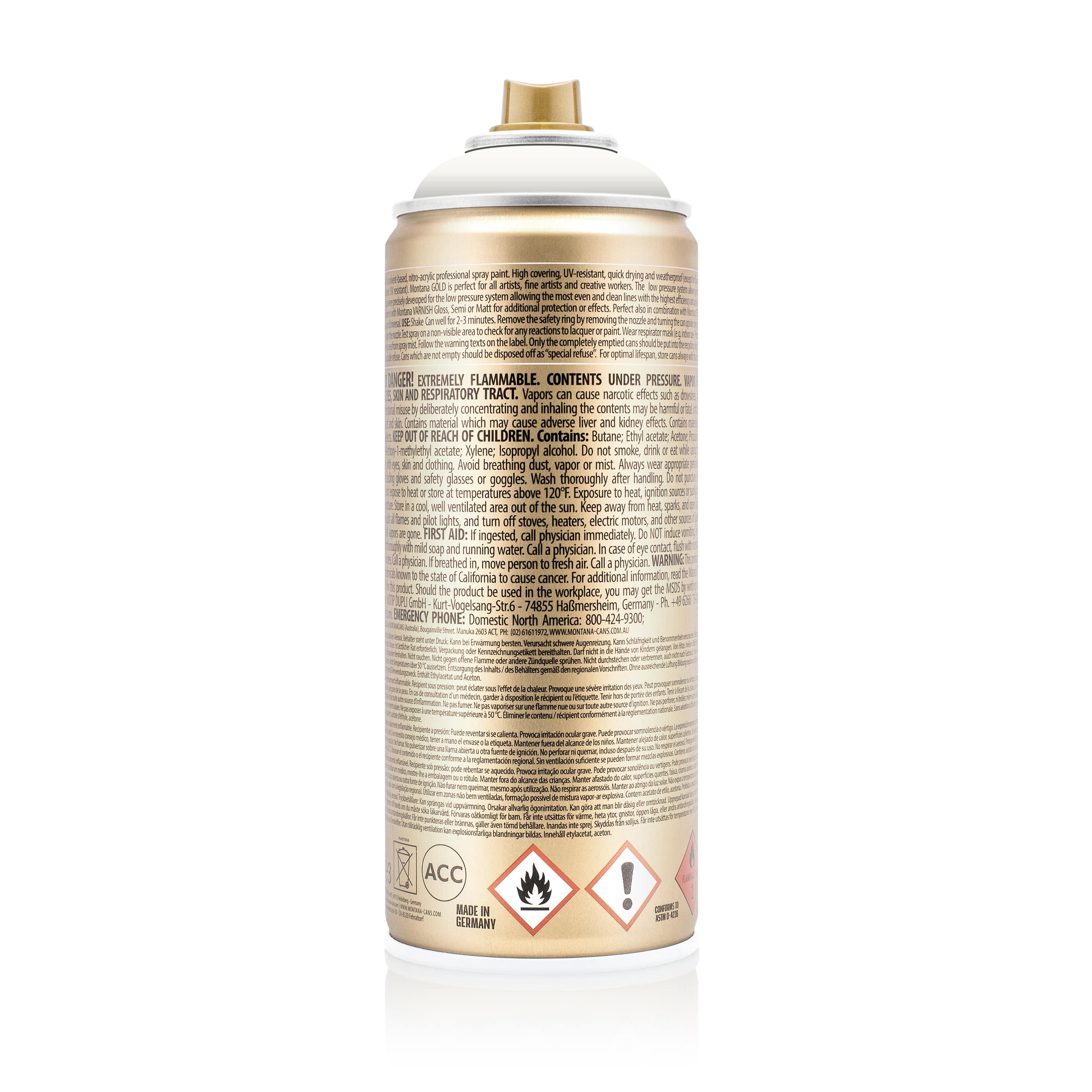 Montana&#x2122; Gold Acrylic Professional Spray Paint