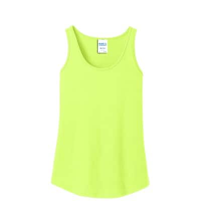Port & Company Ladies Core Cotton Tank Top in Neon Yellow | X-Large | Michaels