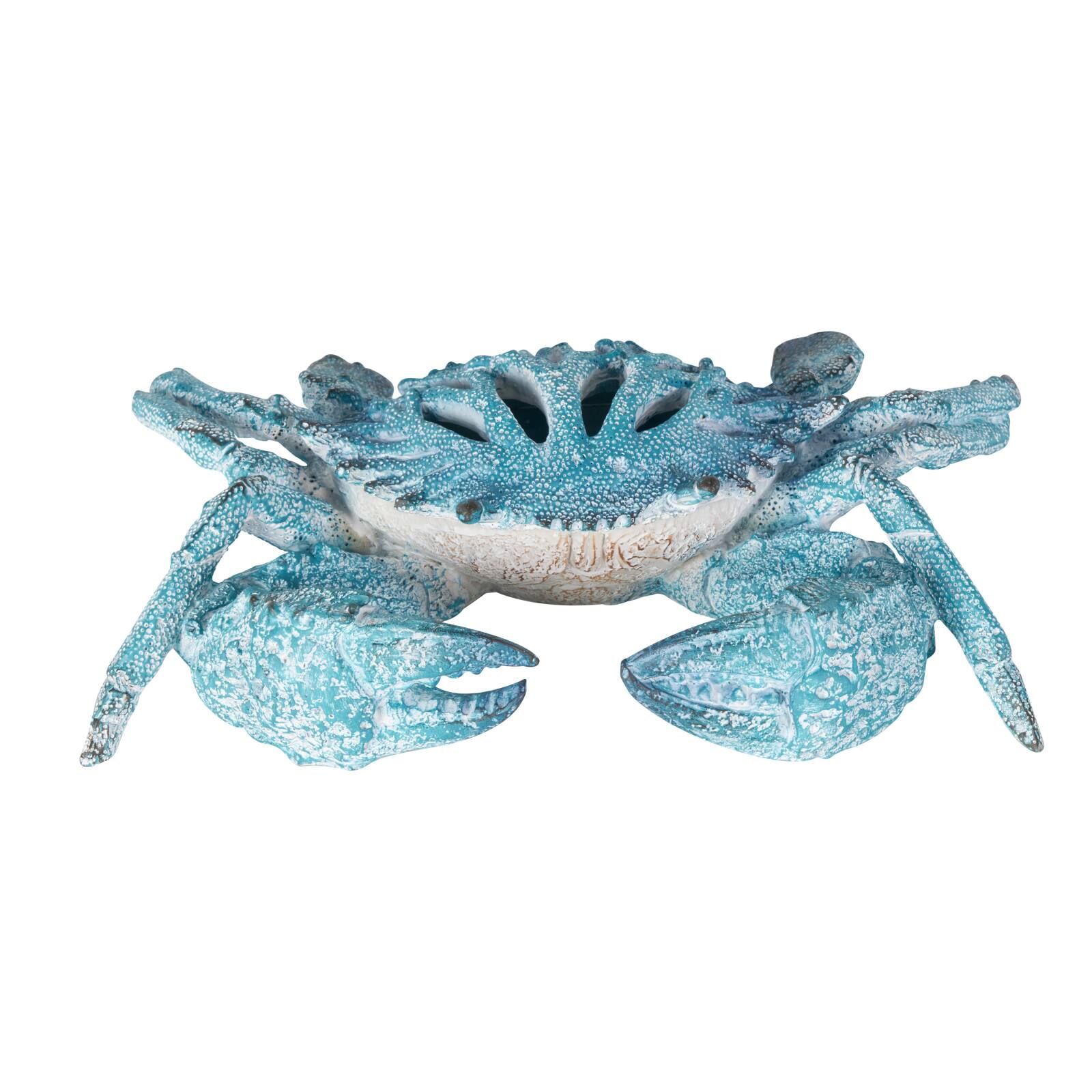 10" Polystone Crab Textured Decorative Sculpture