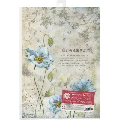 Stamperia Dreamer 8.25" x 11.75" Rice Paper, 6 Sheets By Stamperia Intl in Blue | Michaels®