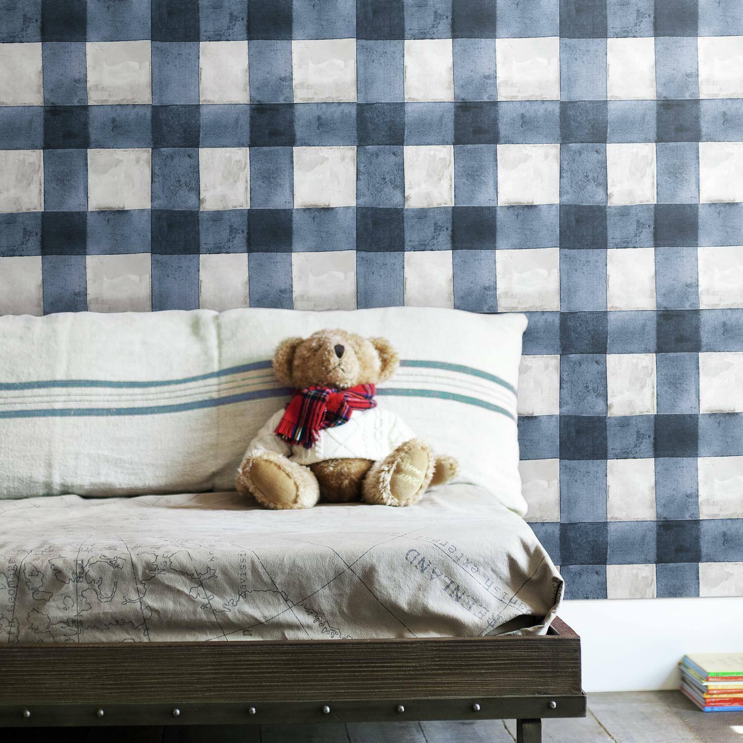 RoomMates Buffalo Plaid Peel &#x26; Stick Wallpaper