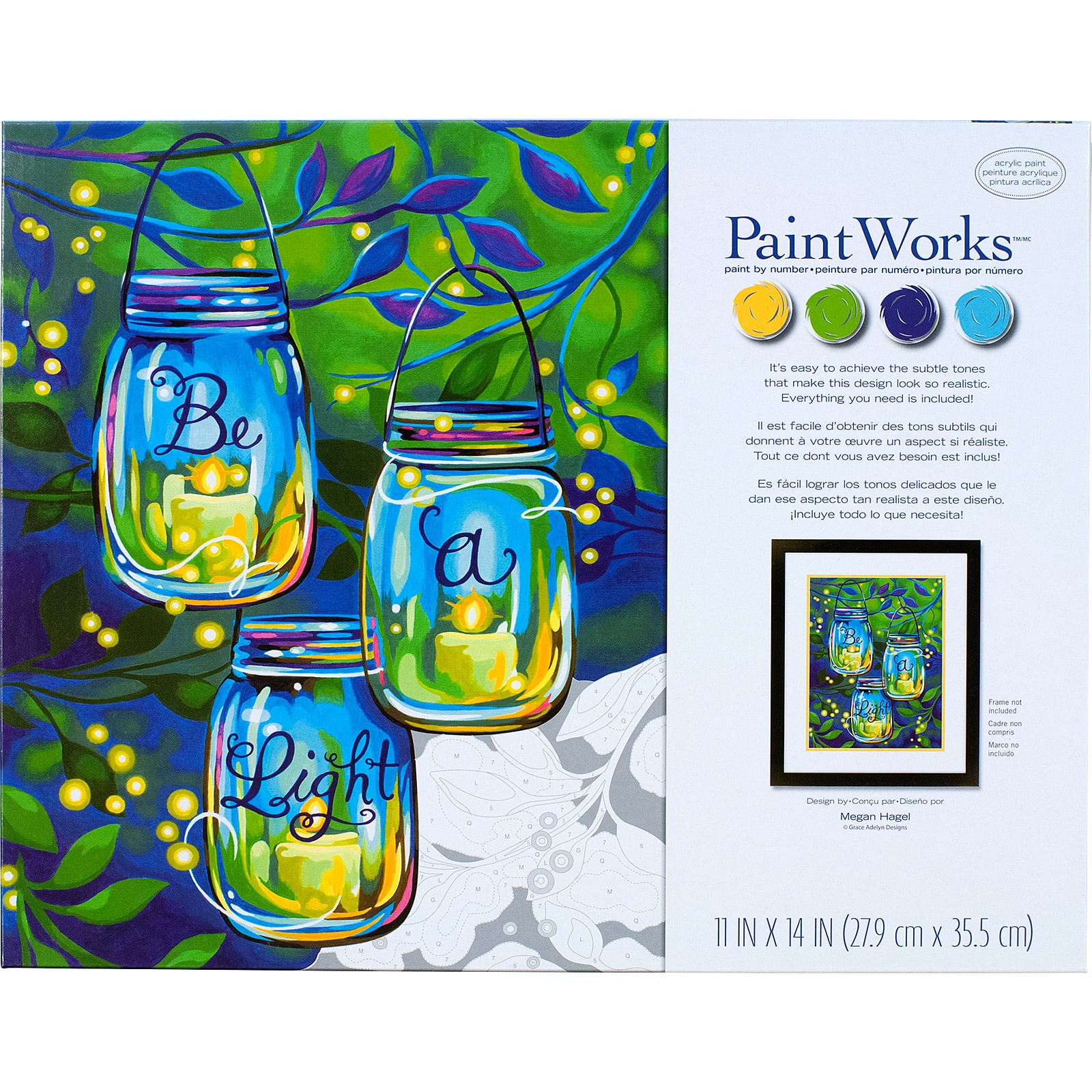 Paintworks® Be A Light Kit & Frame Paint-by-Number Kit 
