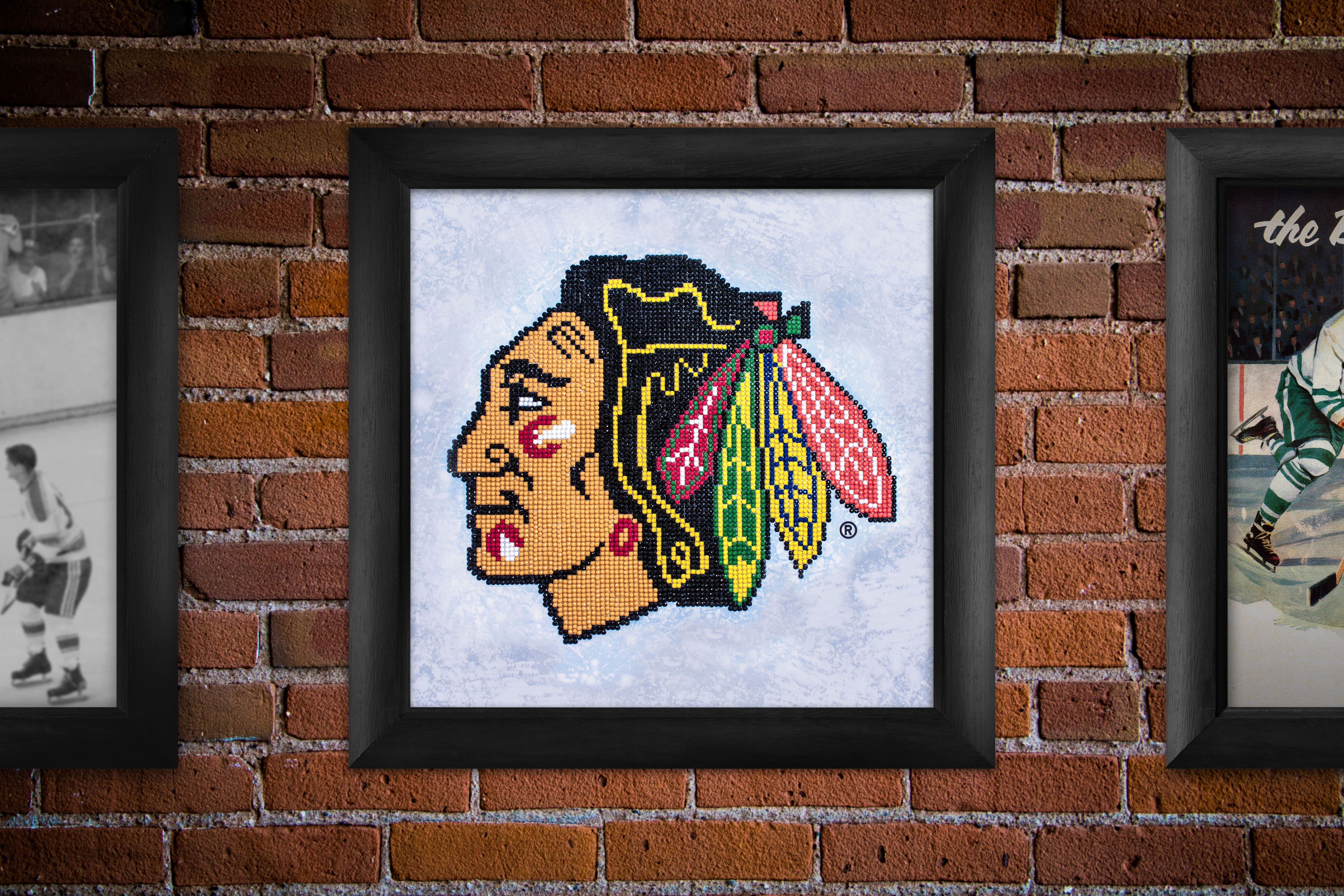 Camelot&#xAE; Dots NHL Chicago Blackhawks Diamond Painting Kit