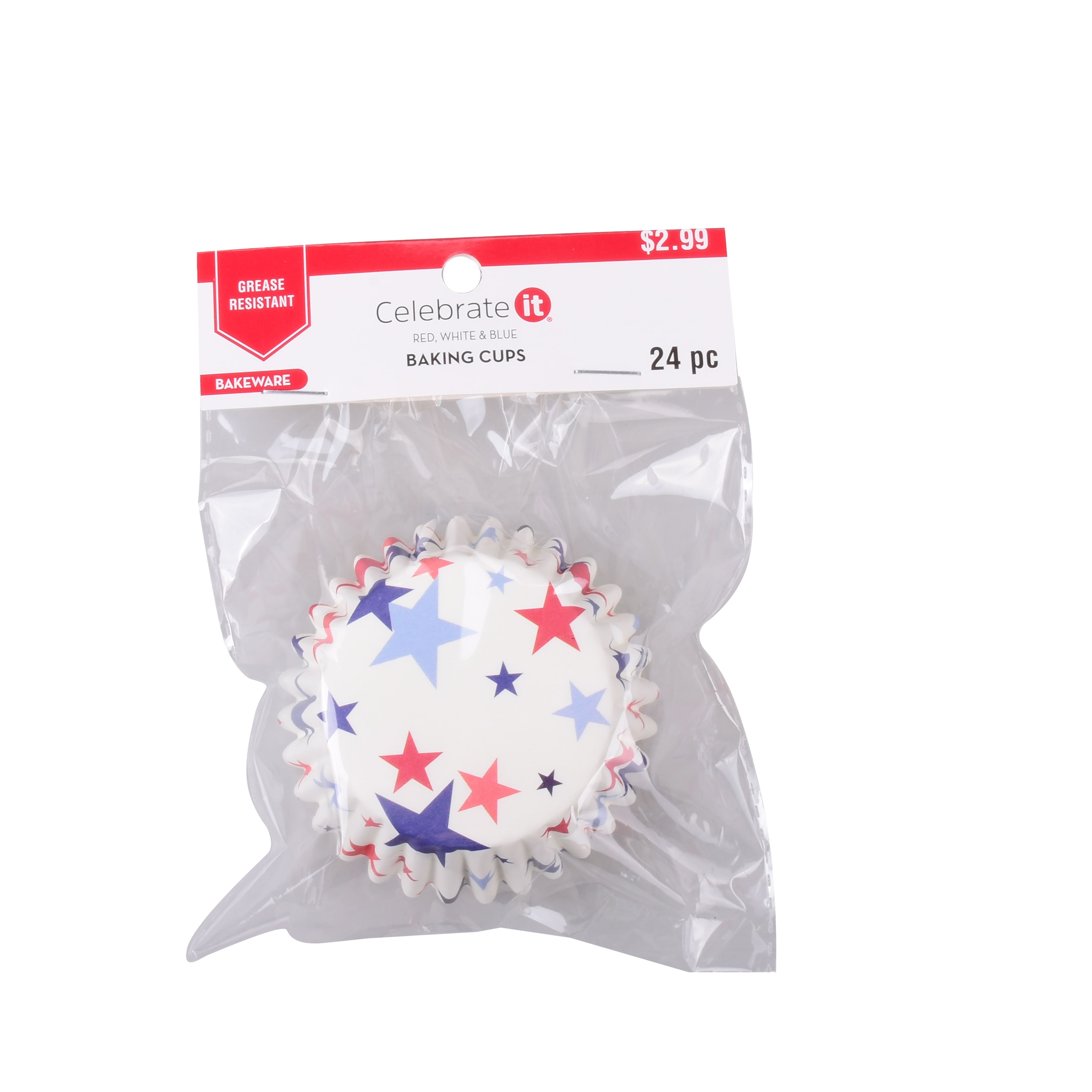 July 4th Stars Cupcake Baking Cup Set by Celebrate It&#x2122; Red, White &#x26; Blue