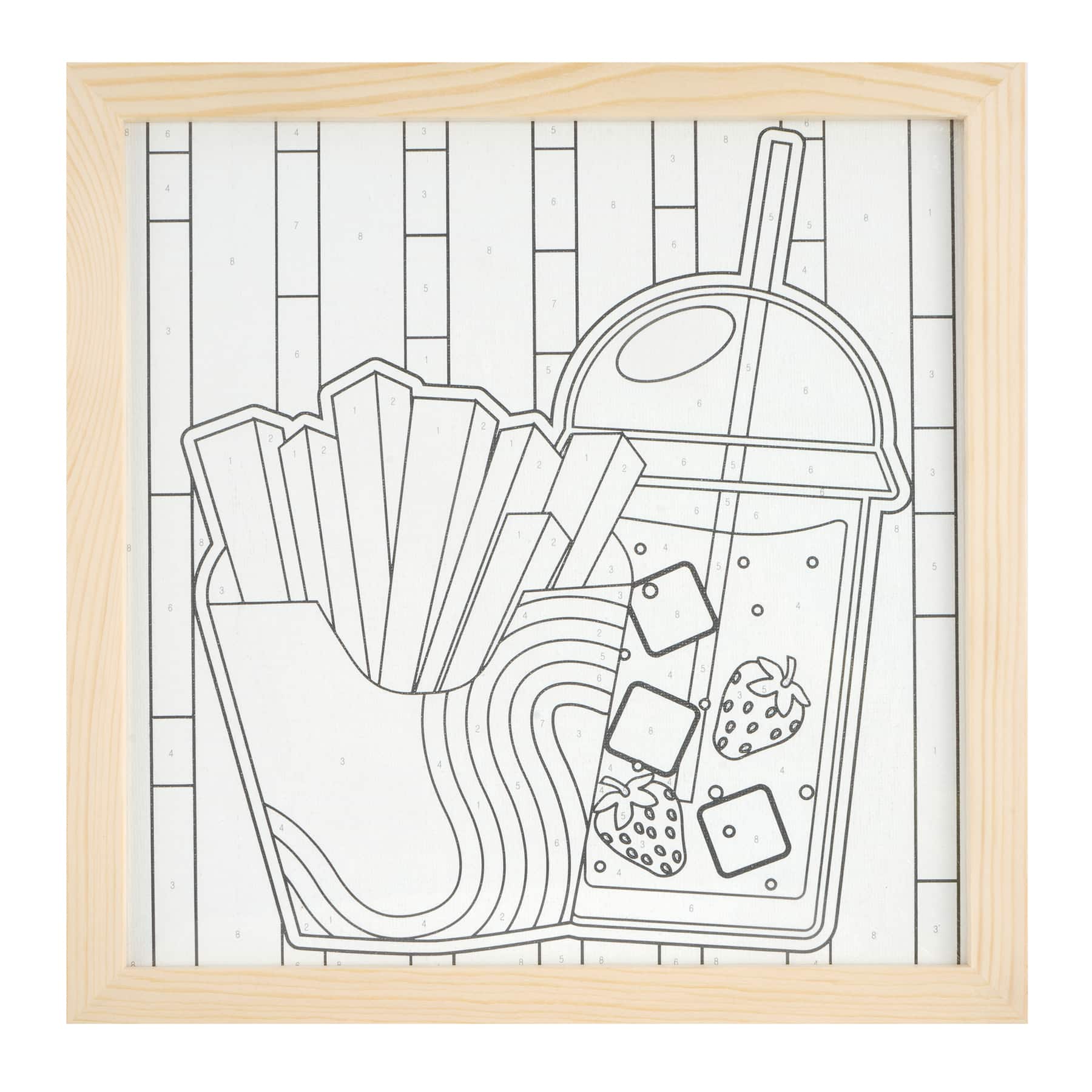 Tween Fries & Drink Paint-by-Number Kit by Creatology™