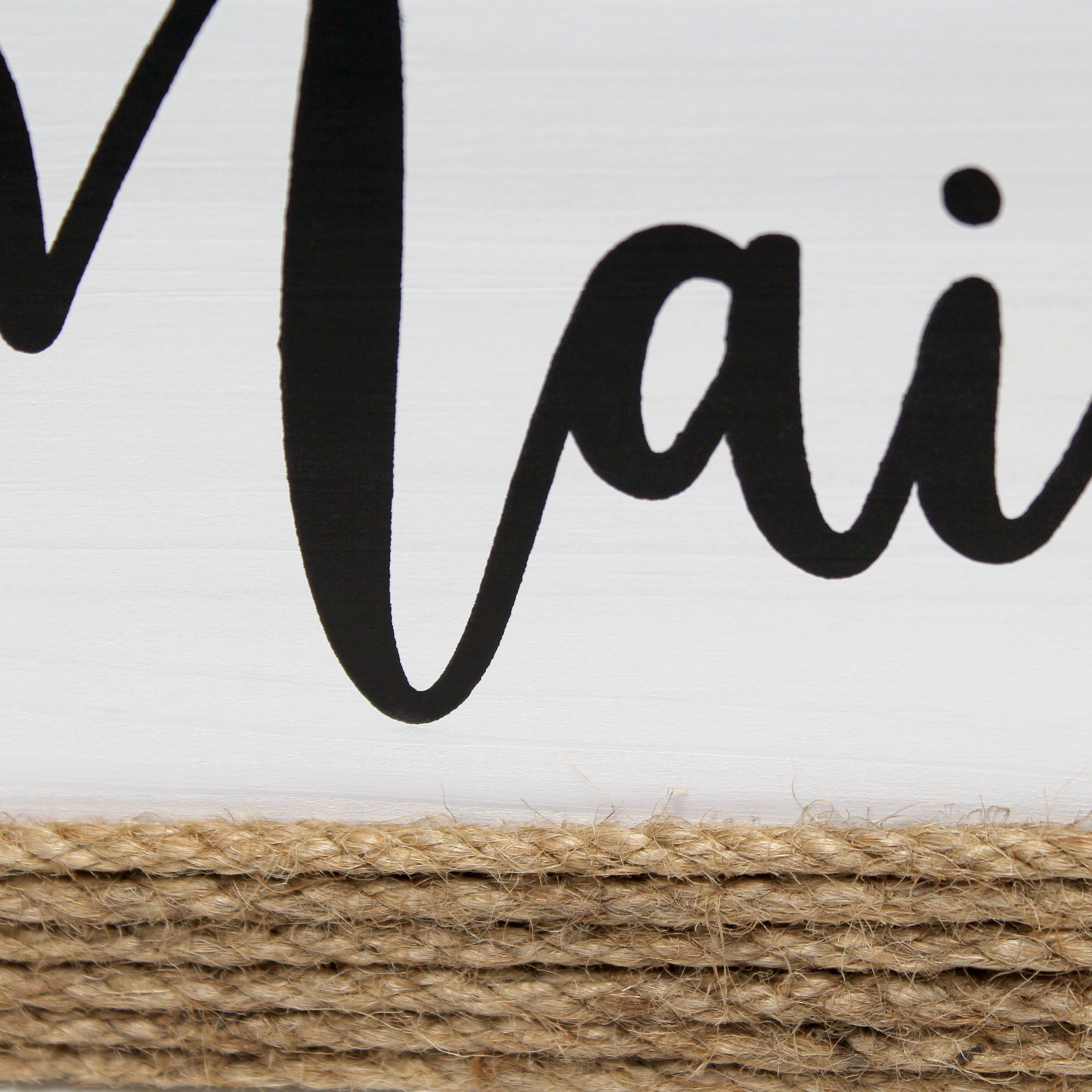 Elegant Designs Mail Script Mail Holder with Handles