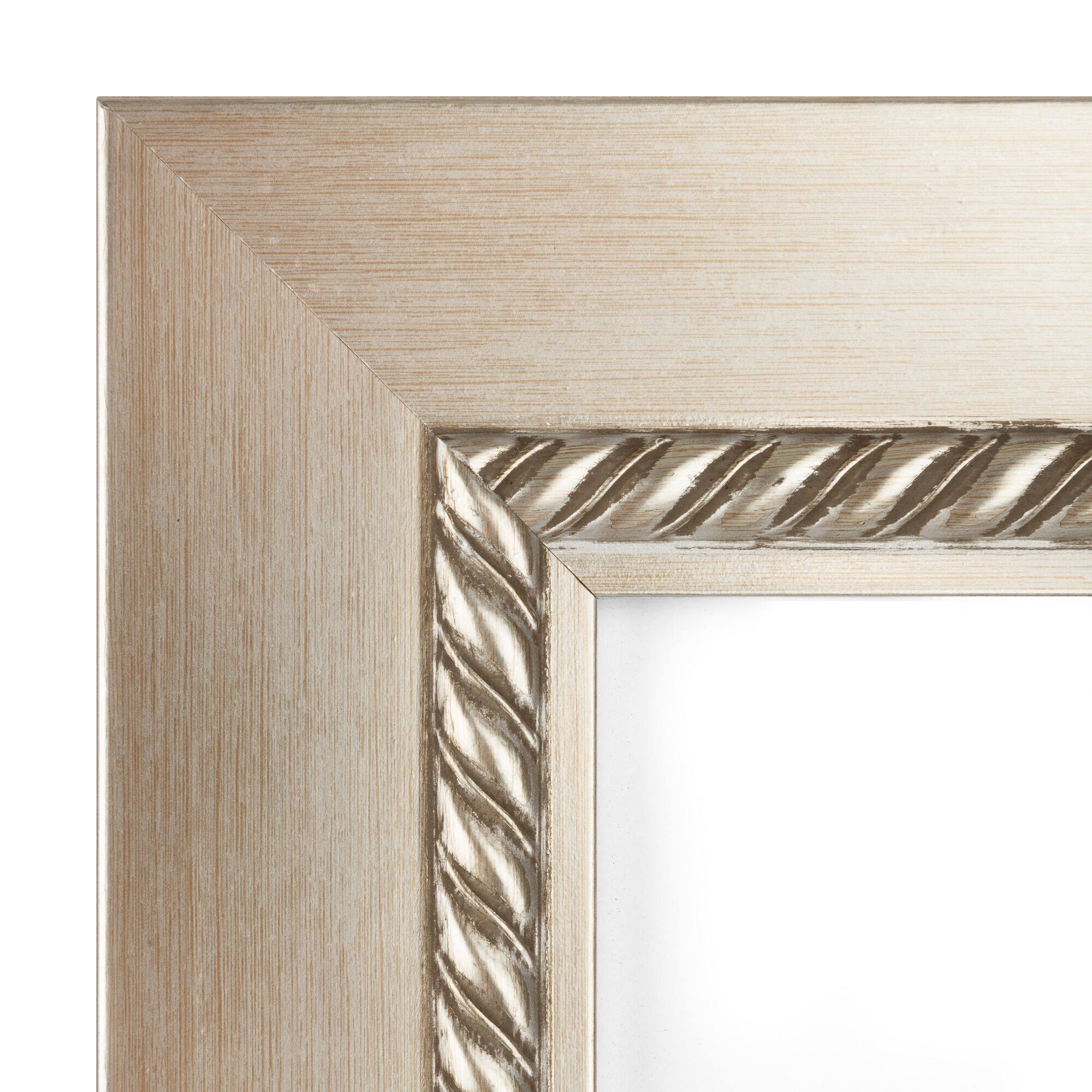 6 Pack: Silver Inner Rope Frame with Mat, Home by Studio Décor®