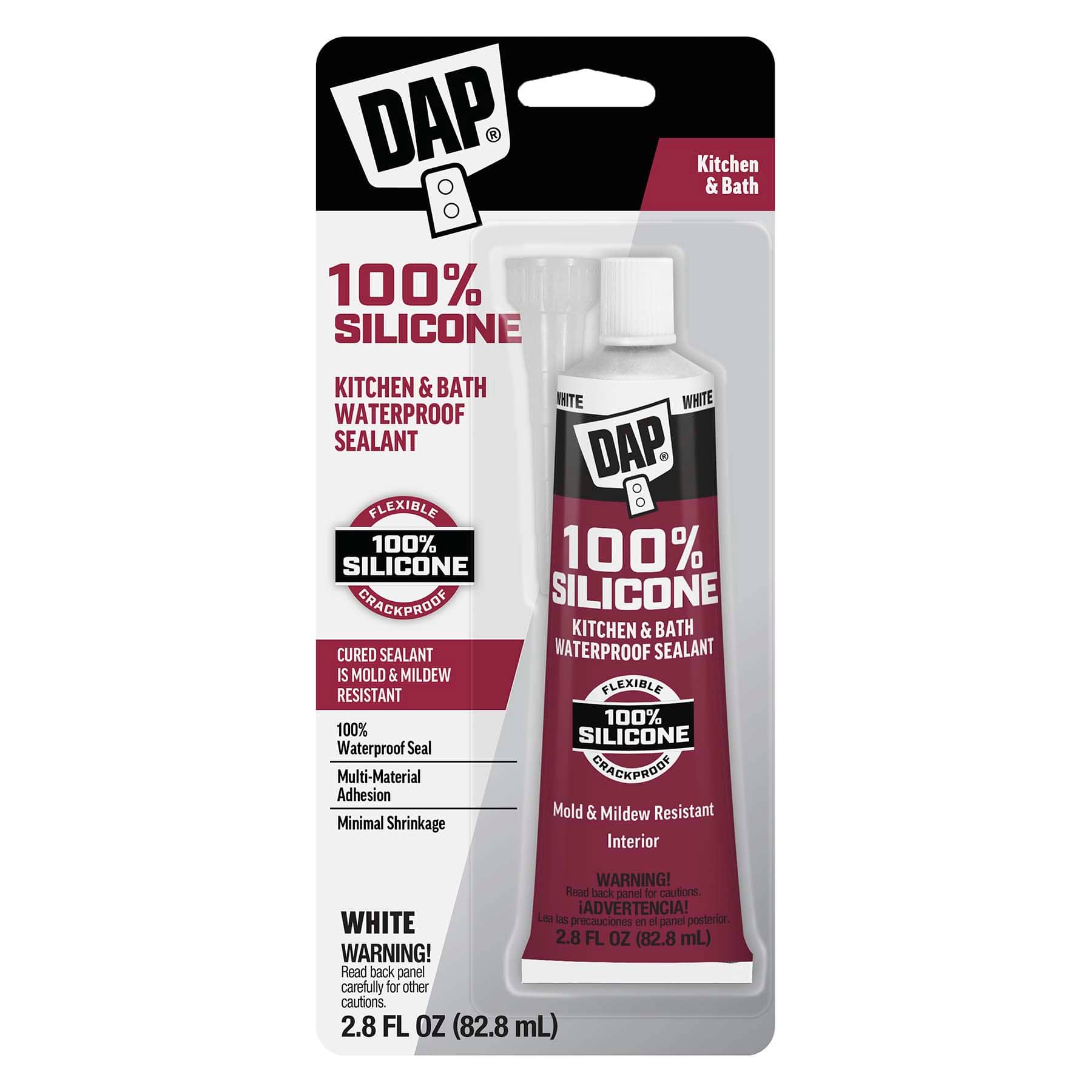 DAP&#xAE; Silicone Kitchen &#x26; Bath Waterproof Sealant