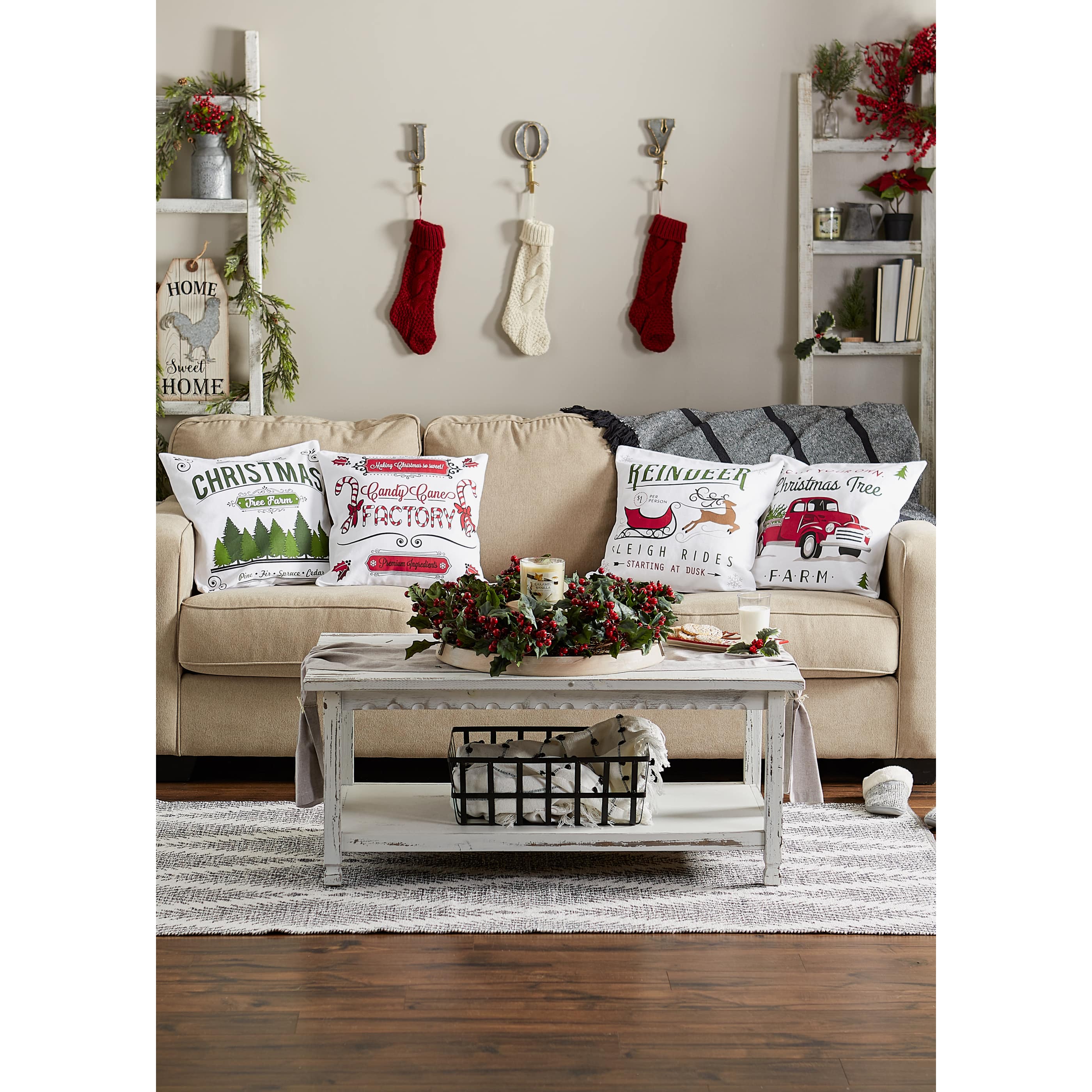 DII® Christmas Prints Pillow Cover Set