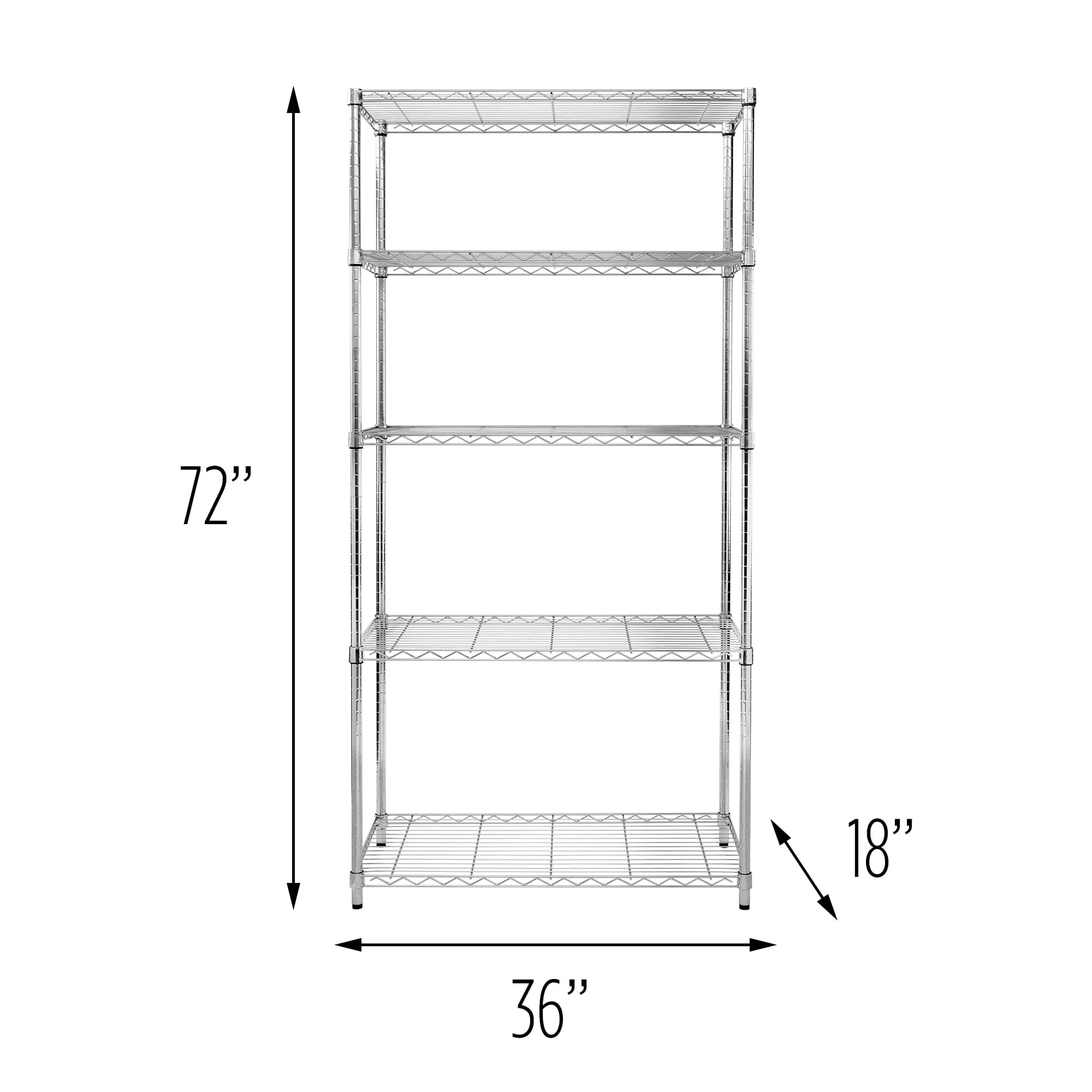 Honey Can Do 5-Tier Heavy-Duty Adjustable Shelving Unit