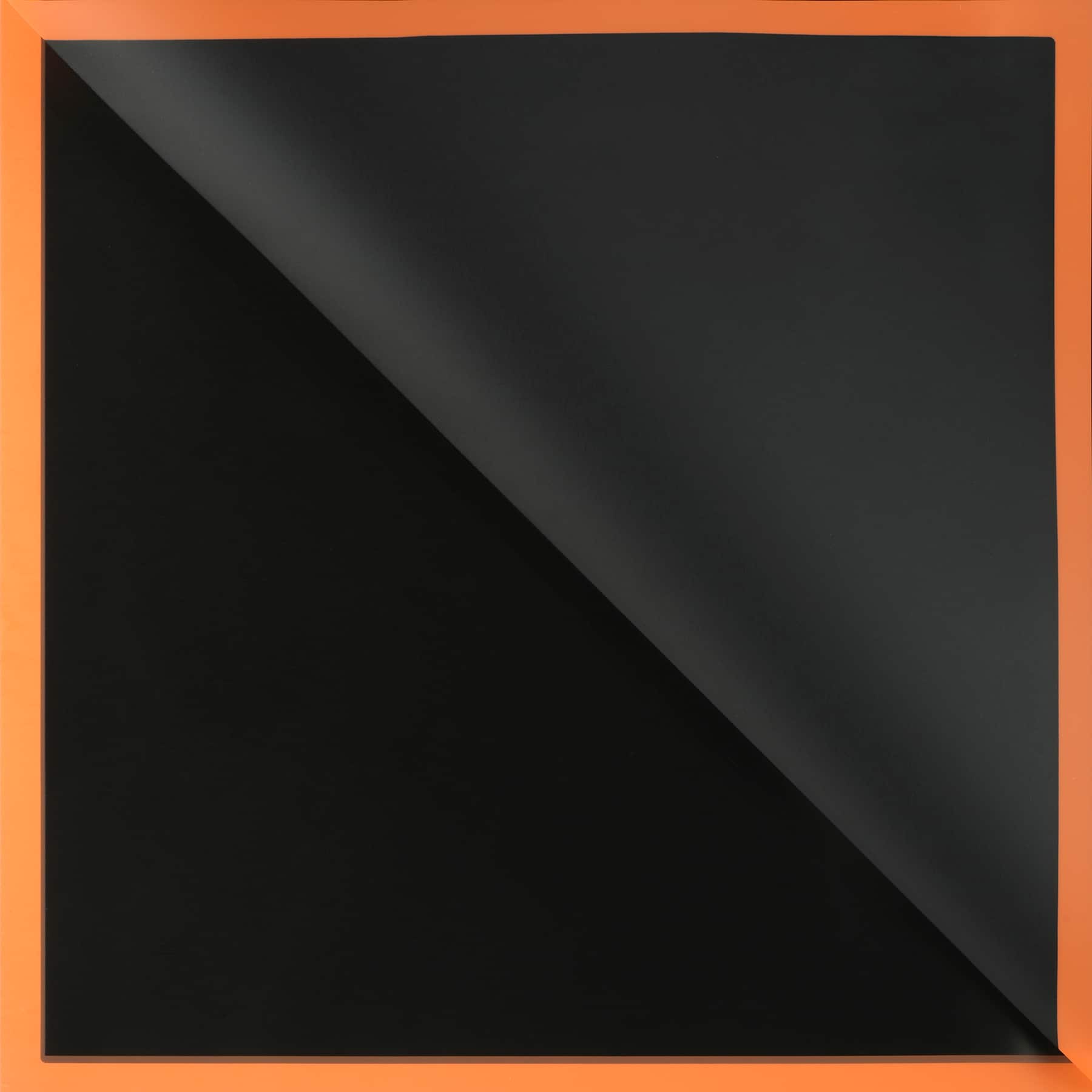 Black with Orange Border Floral Wrapping Paper by Ashland&#xAE;