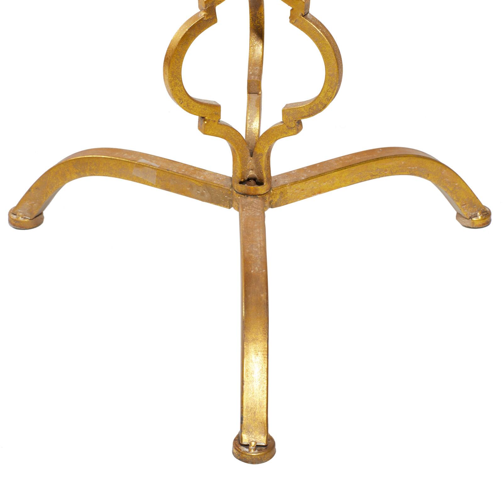 30&#x22; Gold Glam Metal Accent Table