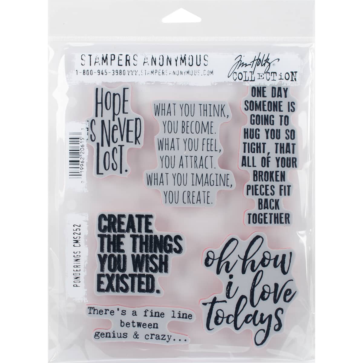 Stampers Anonymous Tim Holtz&#xAE; Ponderings Cling Stamps