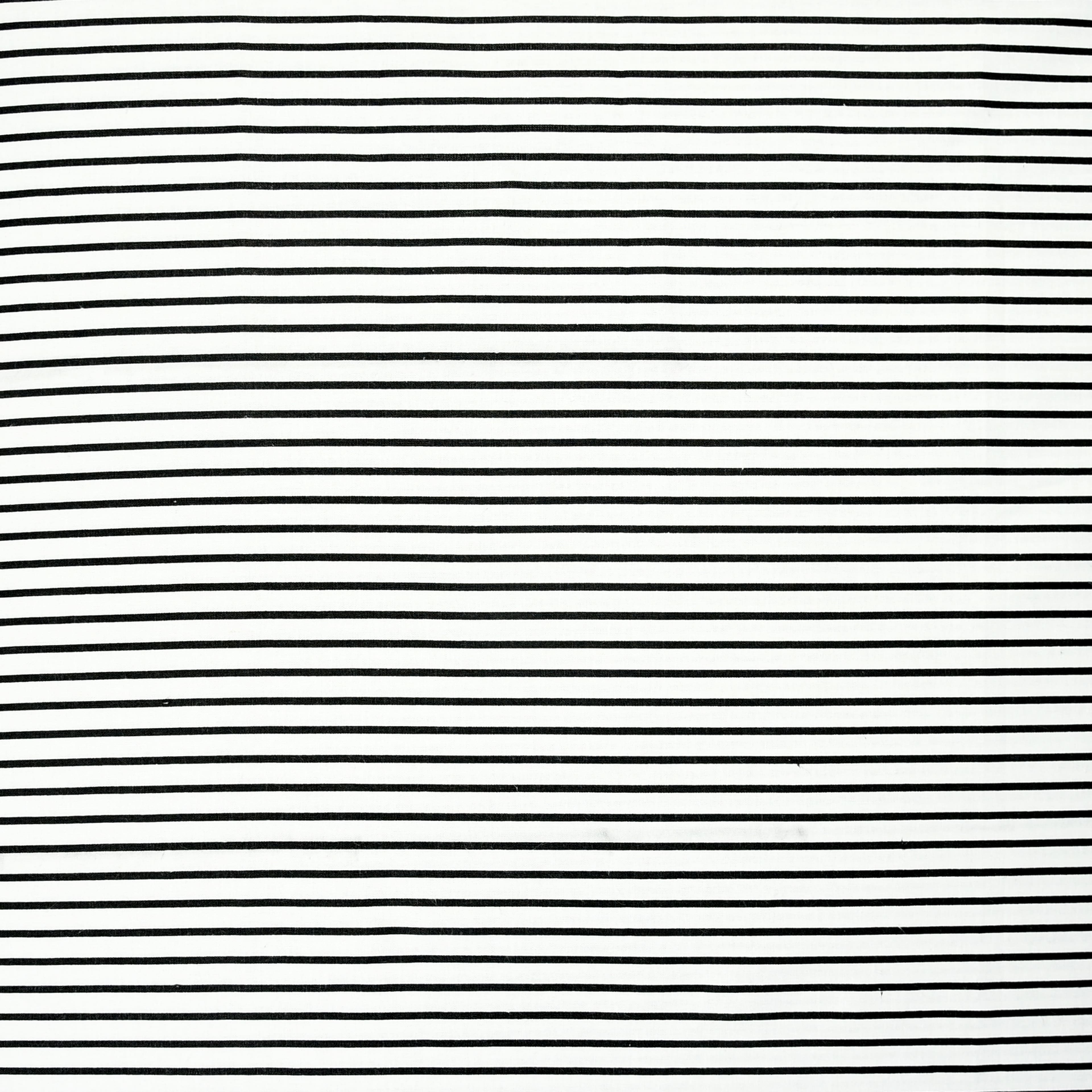 White & Black Stripes Cotton Fabric Mini Bolt by Loops & Threads®