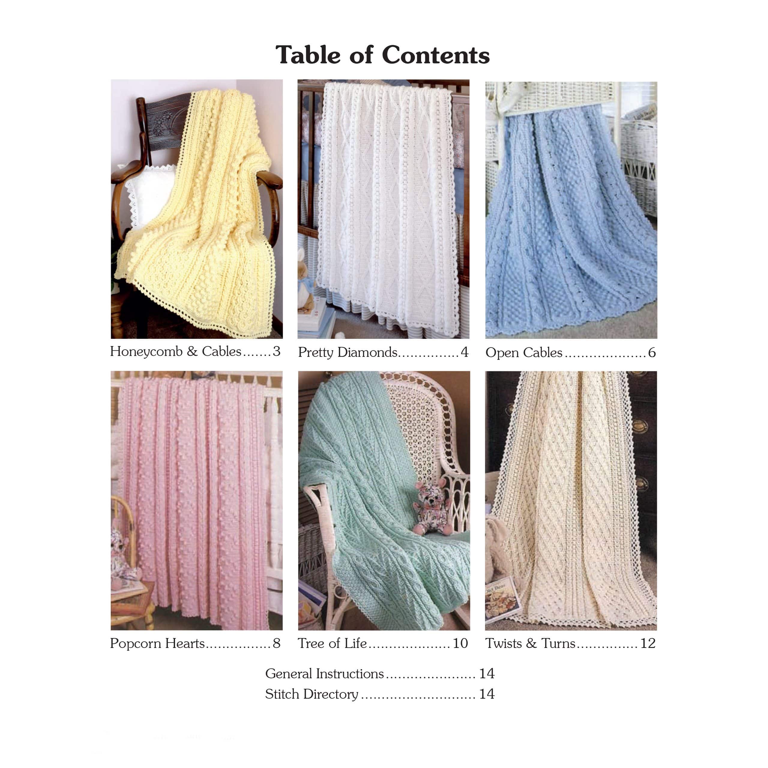 Leisure Arts&#xAE; Aran Baby Afghans To Crochet Book