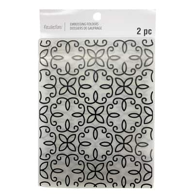 Kwan Crafts Leaves Plastic Embossing Folders for Card Making Scrapbooking  and for sale online