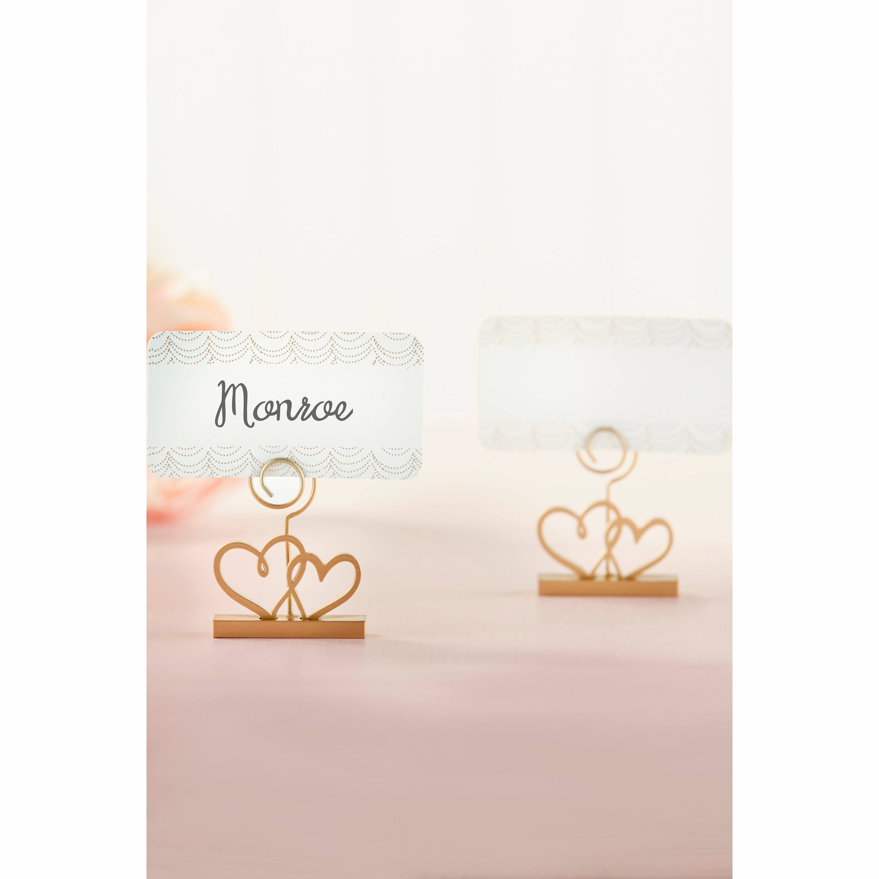 heart place card holders