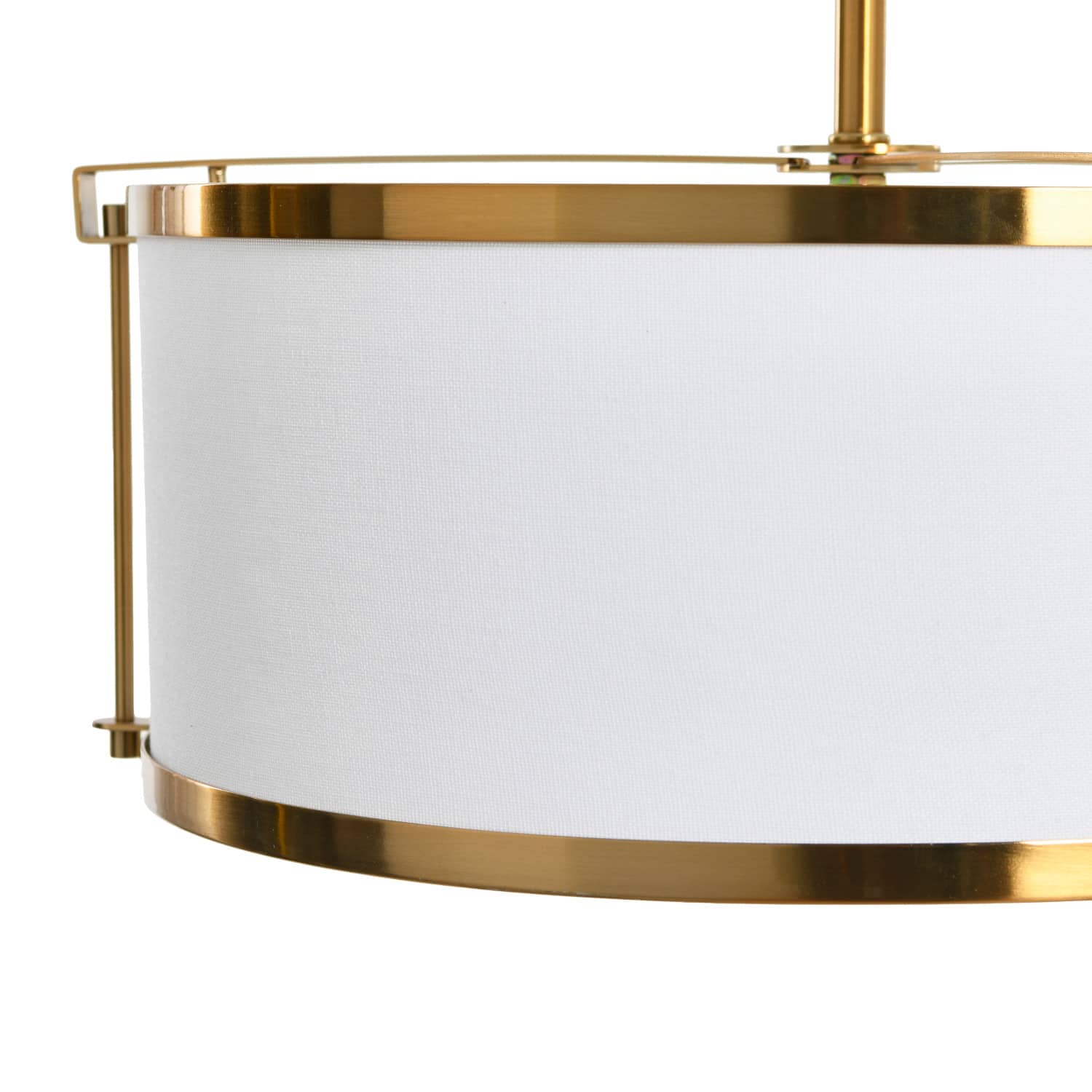 Hello Honey&#xAE; 10&#x22; Metal Semi-Flush Mount Ceiling Light with Captured Linen Shade
