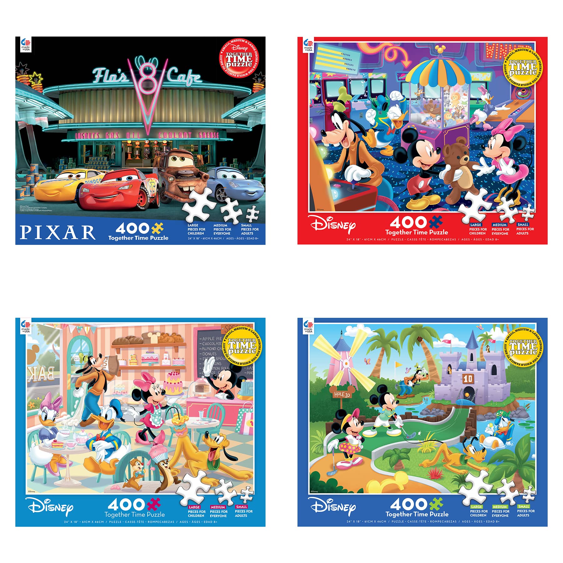 Ceaco Disney Together Time Christmas at The Skating Pond Jigsaw Puzzle 400 Pieces 2320-5