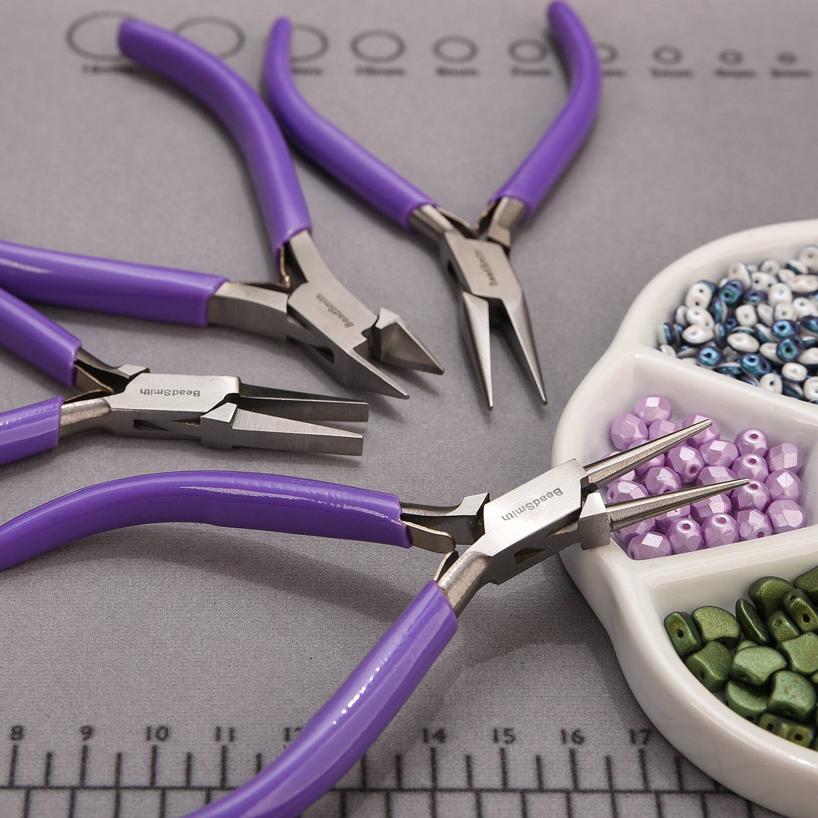The Beadsmith&#xAE; 4 Piece Purple Pliers Set