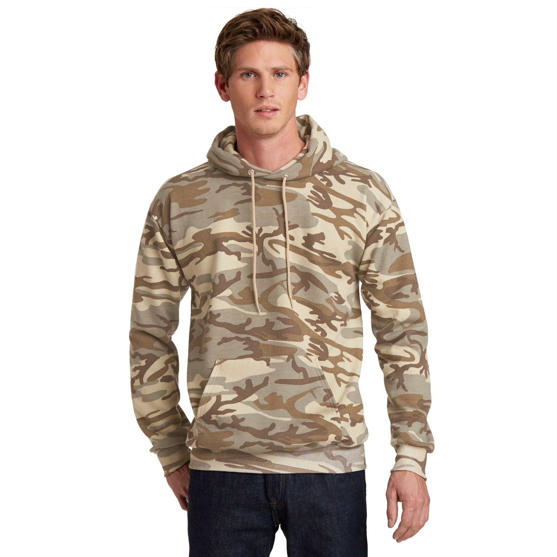 Port & Company® Camo Core Fleece Pullover Hooded Sweatshirt