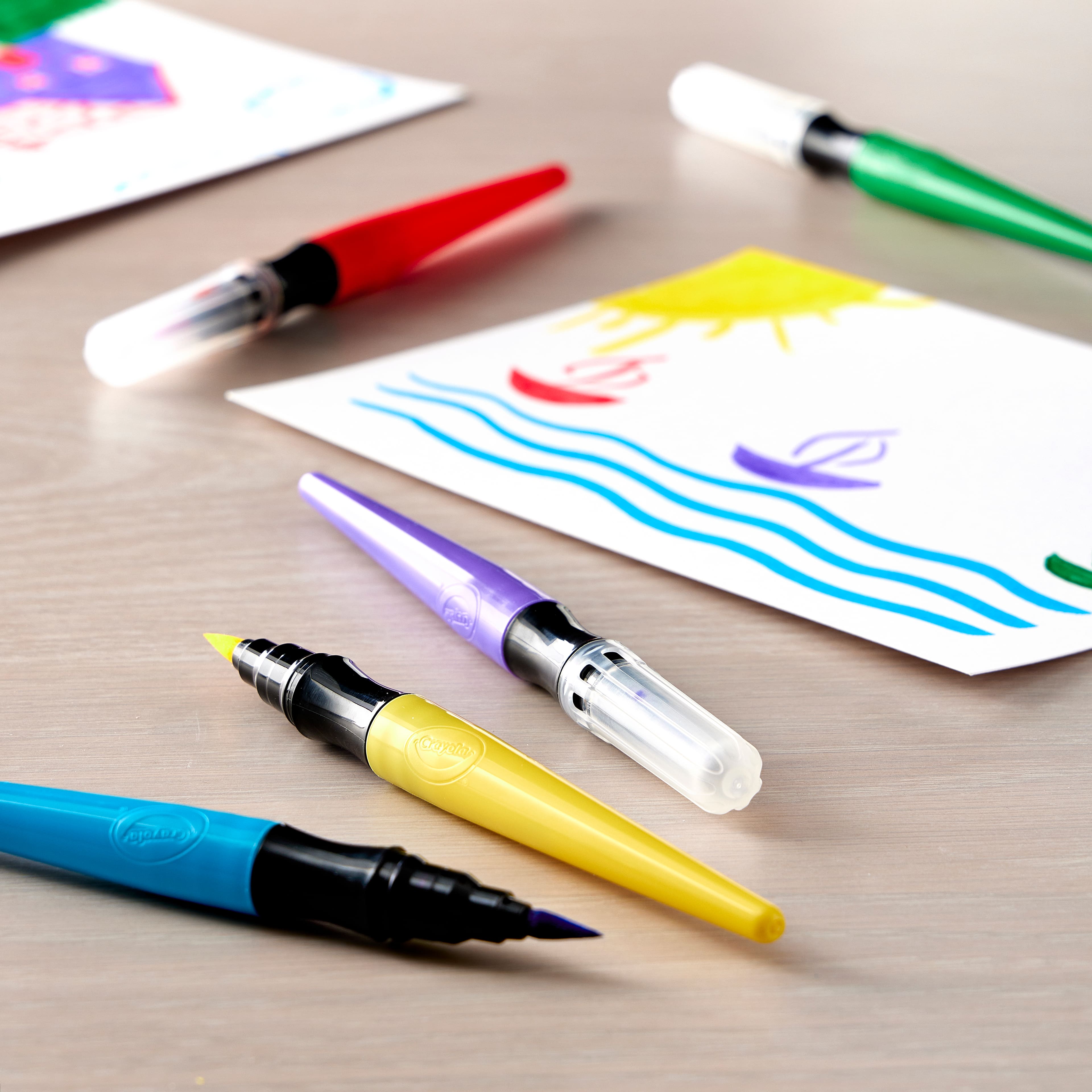 12 Packs: 5 ct. (60 total) Crayola&#xAE; Washable Paint Brush Pens