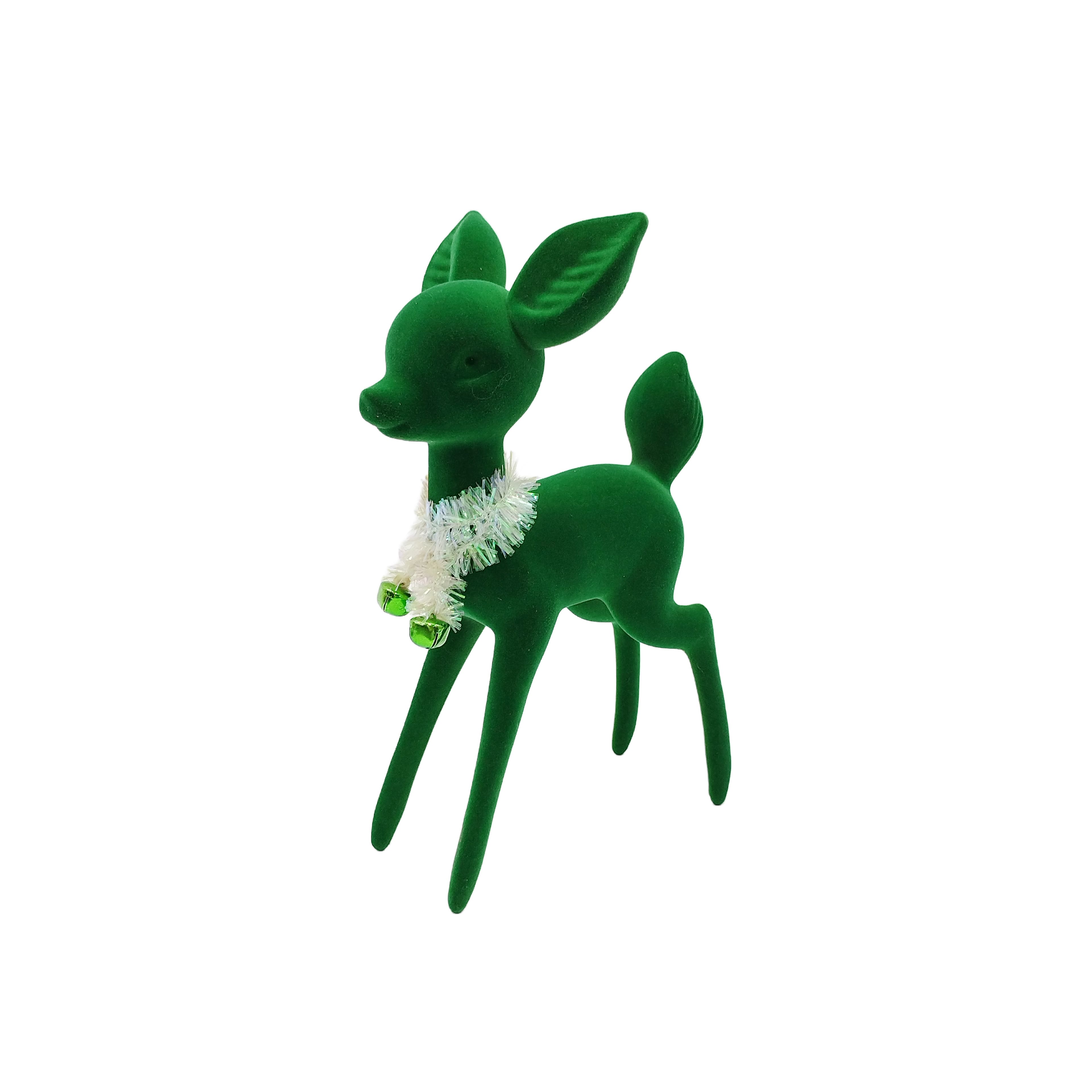 Flocked Deer Tabletop D&#xE9;cor by Ashland&#xAE;