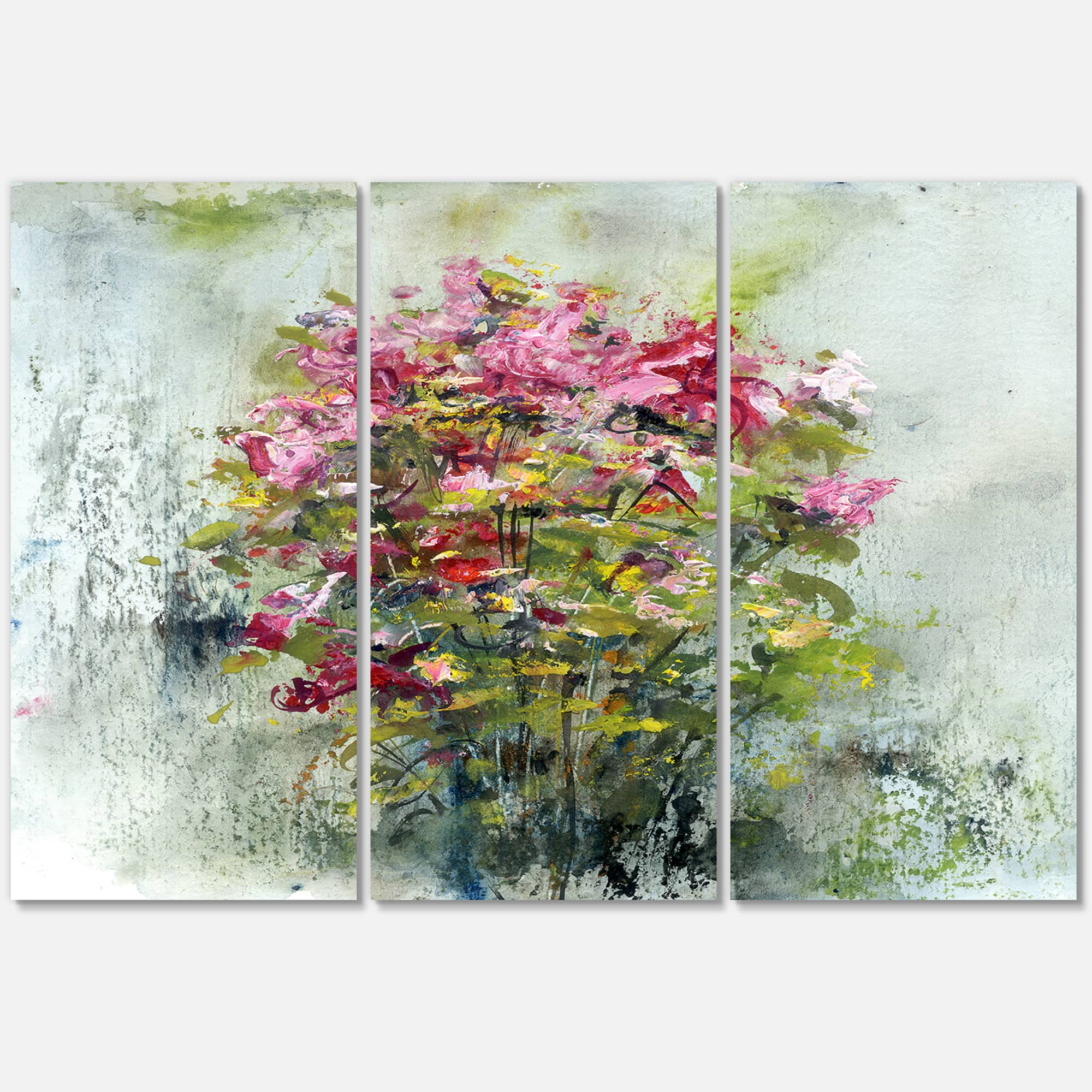 Designart - Bouquets Of Roses Painting Art - Floral Art Canvas Print