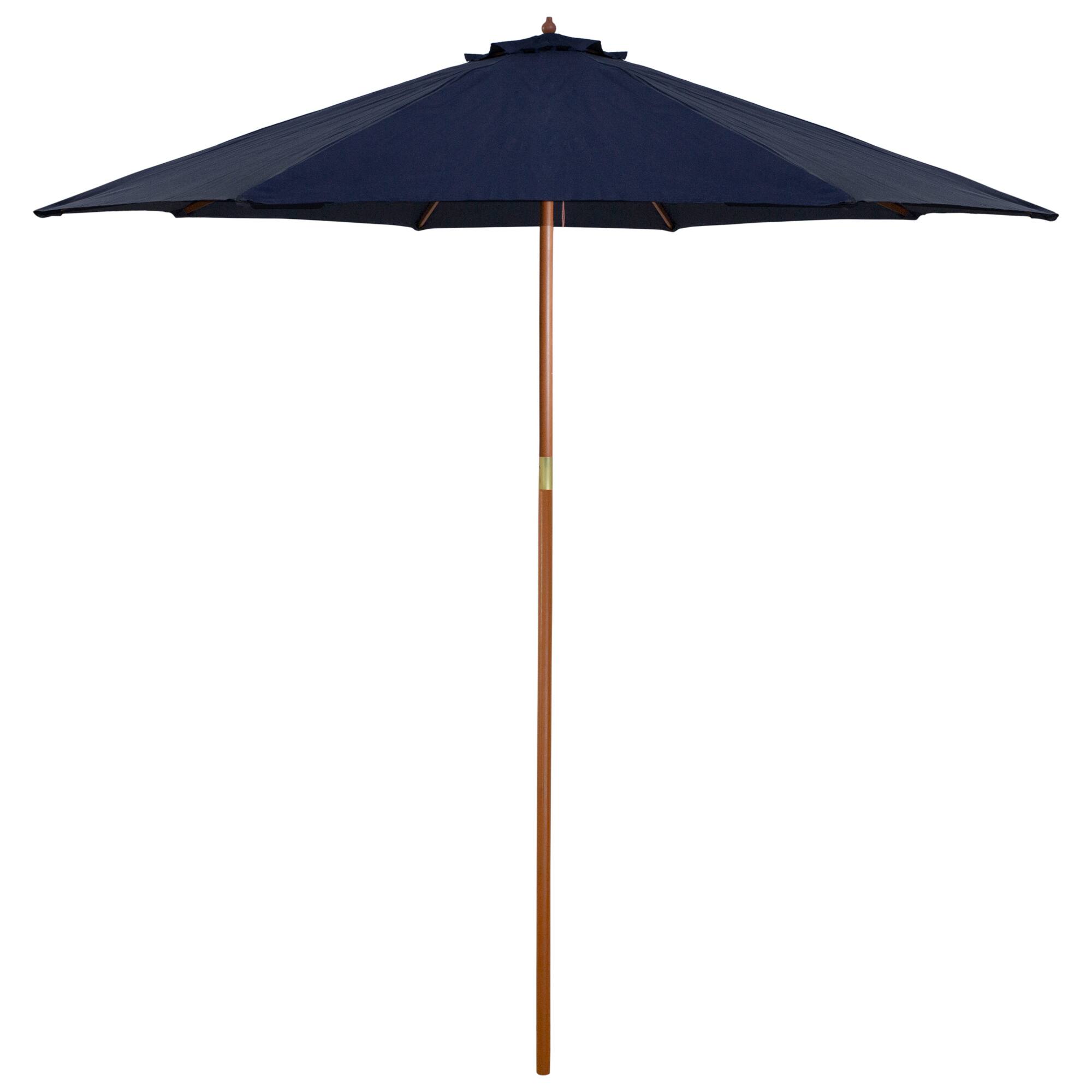9ft. Outdoor Patio Market Umbrella with Wooden Pole