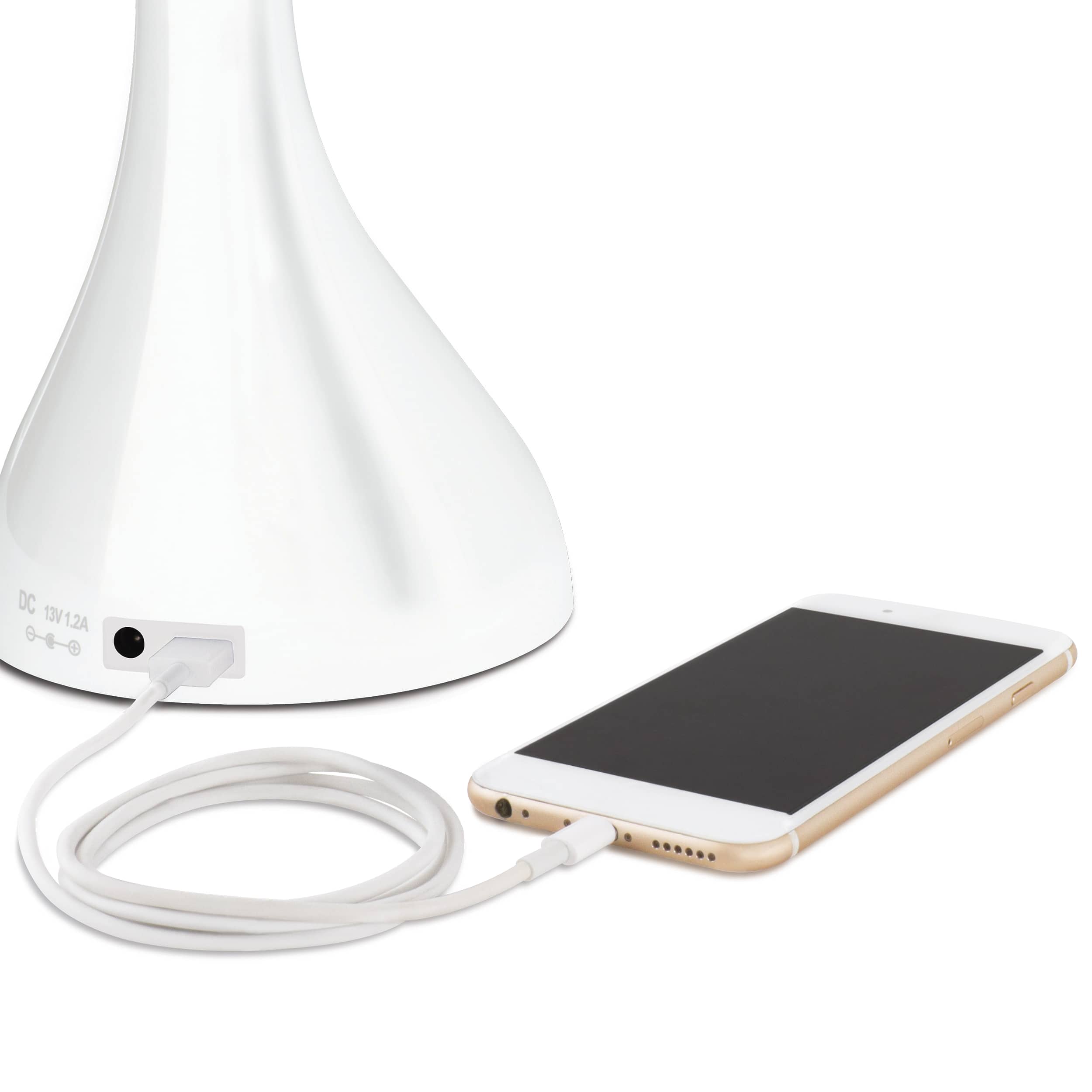 OttLite Creative Curves LED Desk Lamp with USB Port