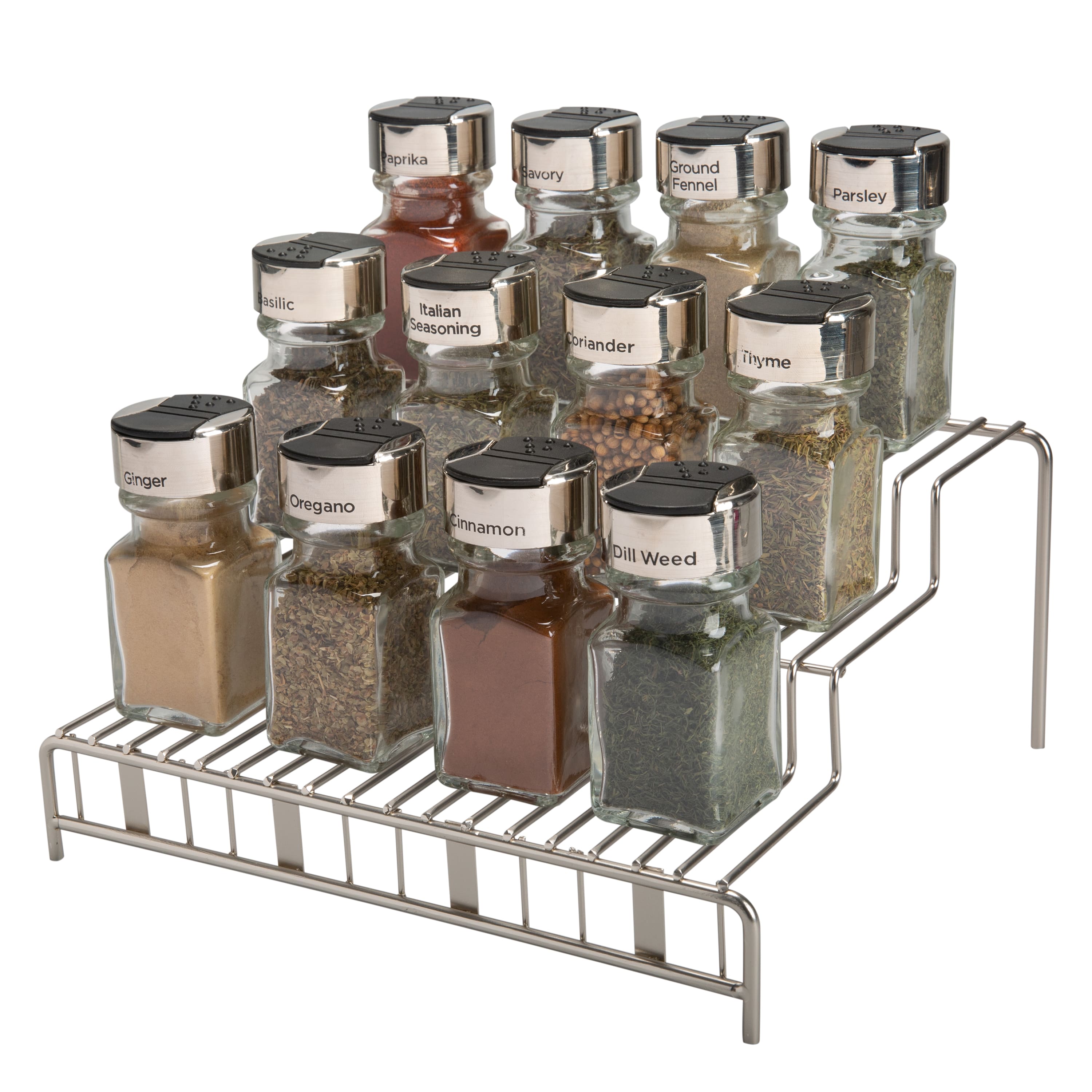Laura Ashley Aristo Satin 3-Tier Spice Rack
