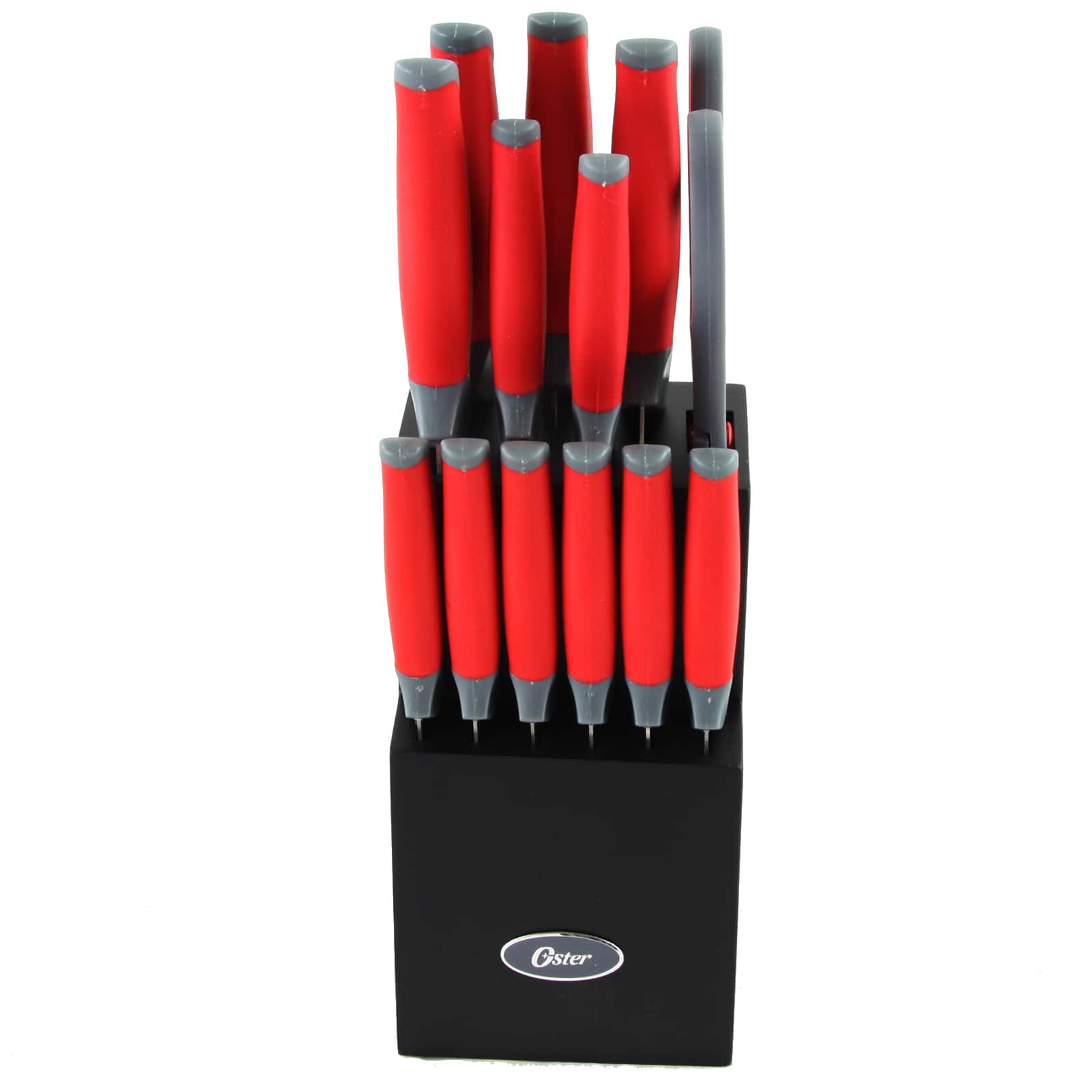 Oster Lindbergh 14 Piece Stainless Steel Blade Cutlery Set in Red | 12" x 5" x 4" | Michaels