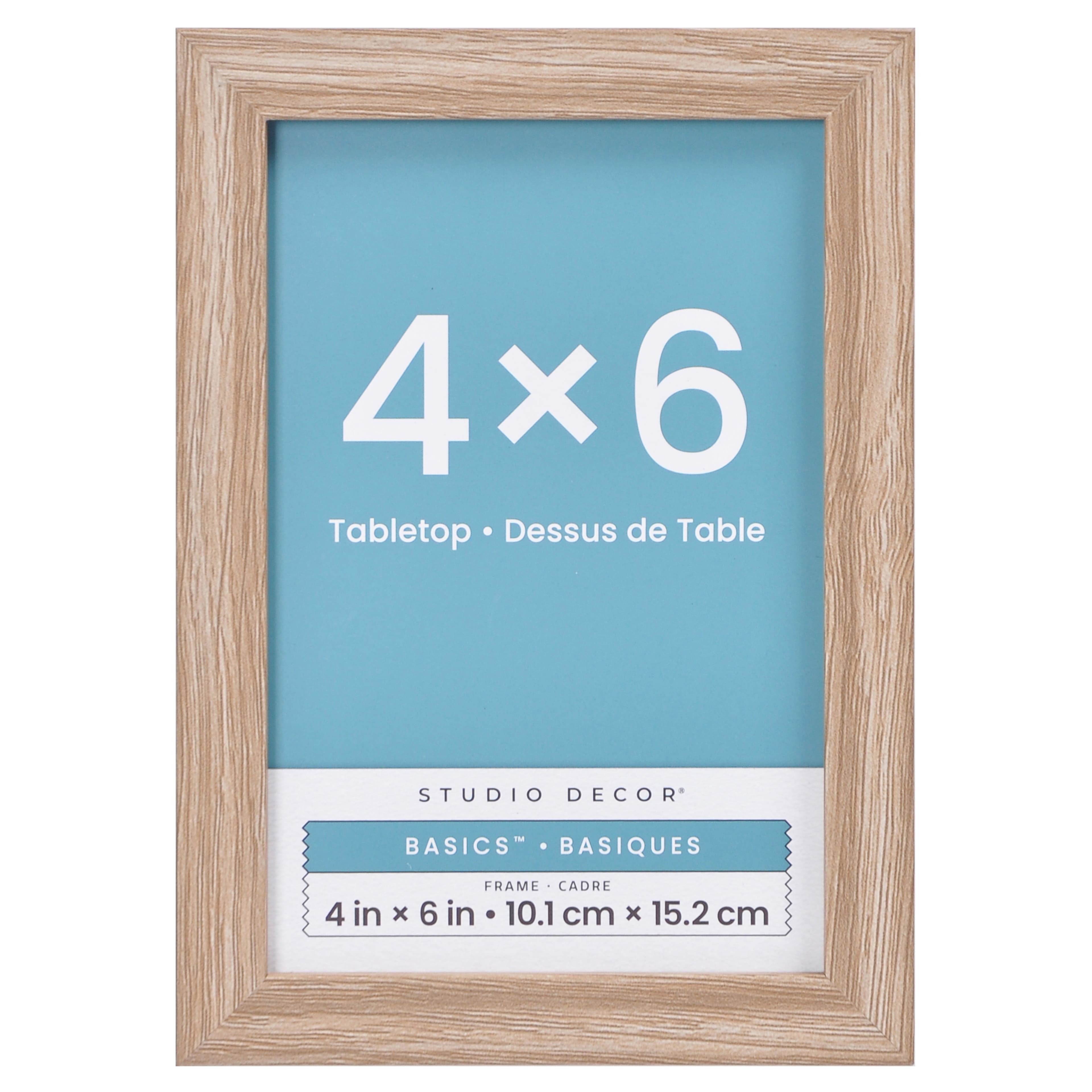 Basics&#x2122; Woodgrain Tabletop Linear Frame by Studio D&#xE9;cor&#xAE;