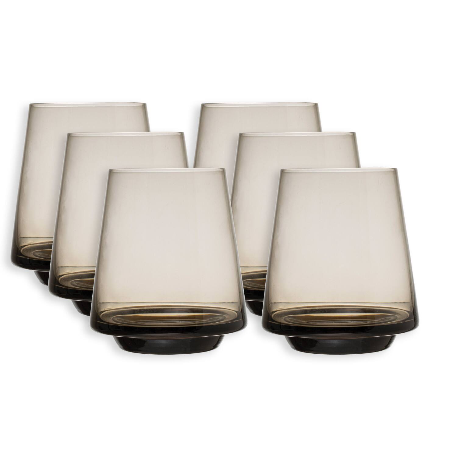 Hello Honey&#xAE; 12oz. Smokey Gray Stemless Wine Glasses, 6ct.