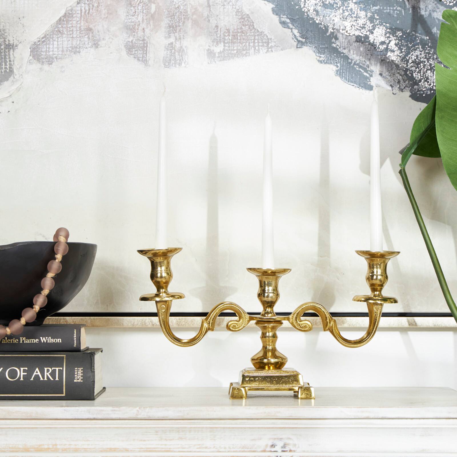Aluminum Scrolled Candelabra
