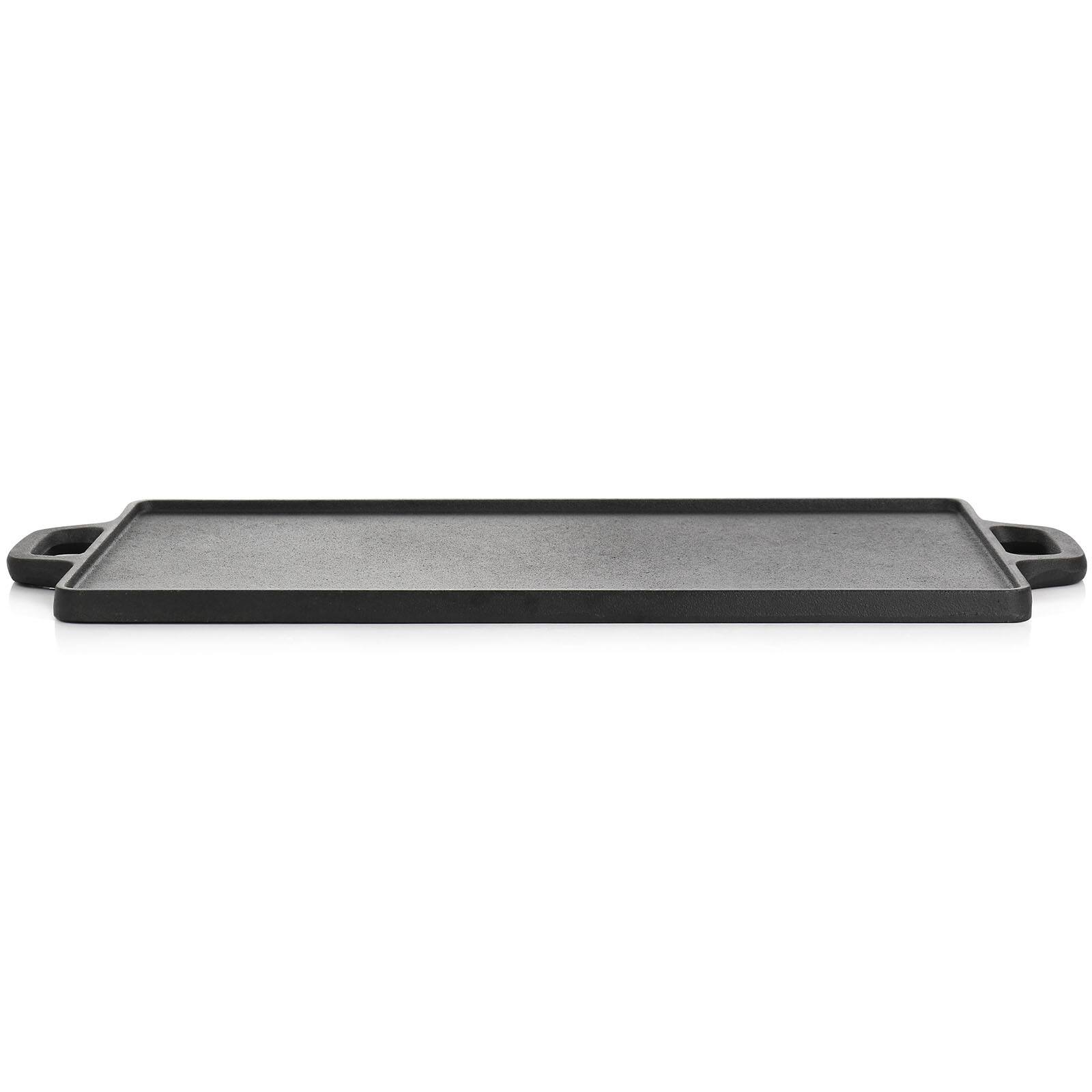 Oster Castaway Pre-Seasoned 18&#x22; x 9&#x22; Cast Iron Reversible Griddle