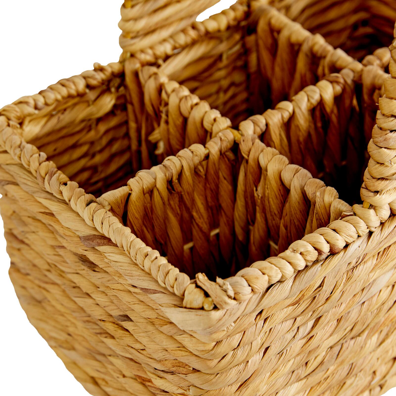 15" Brown Water Hycinthia Coastal Storage Basket