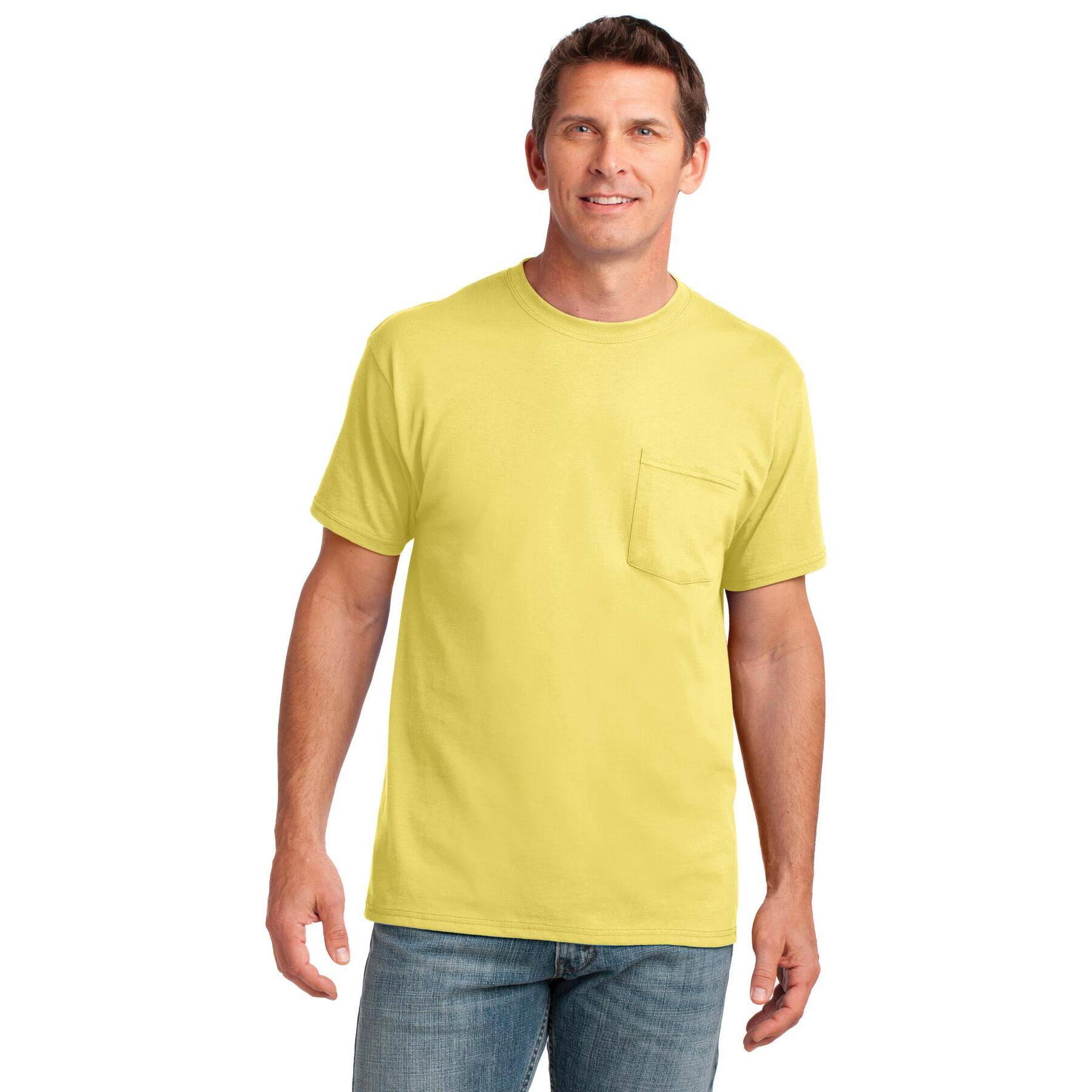 Port & Company® Core Cotton Pocket Adult T-Shirt