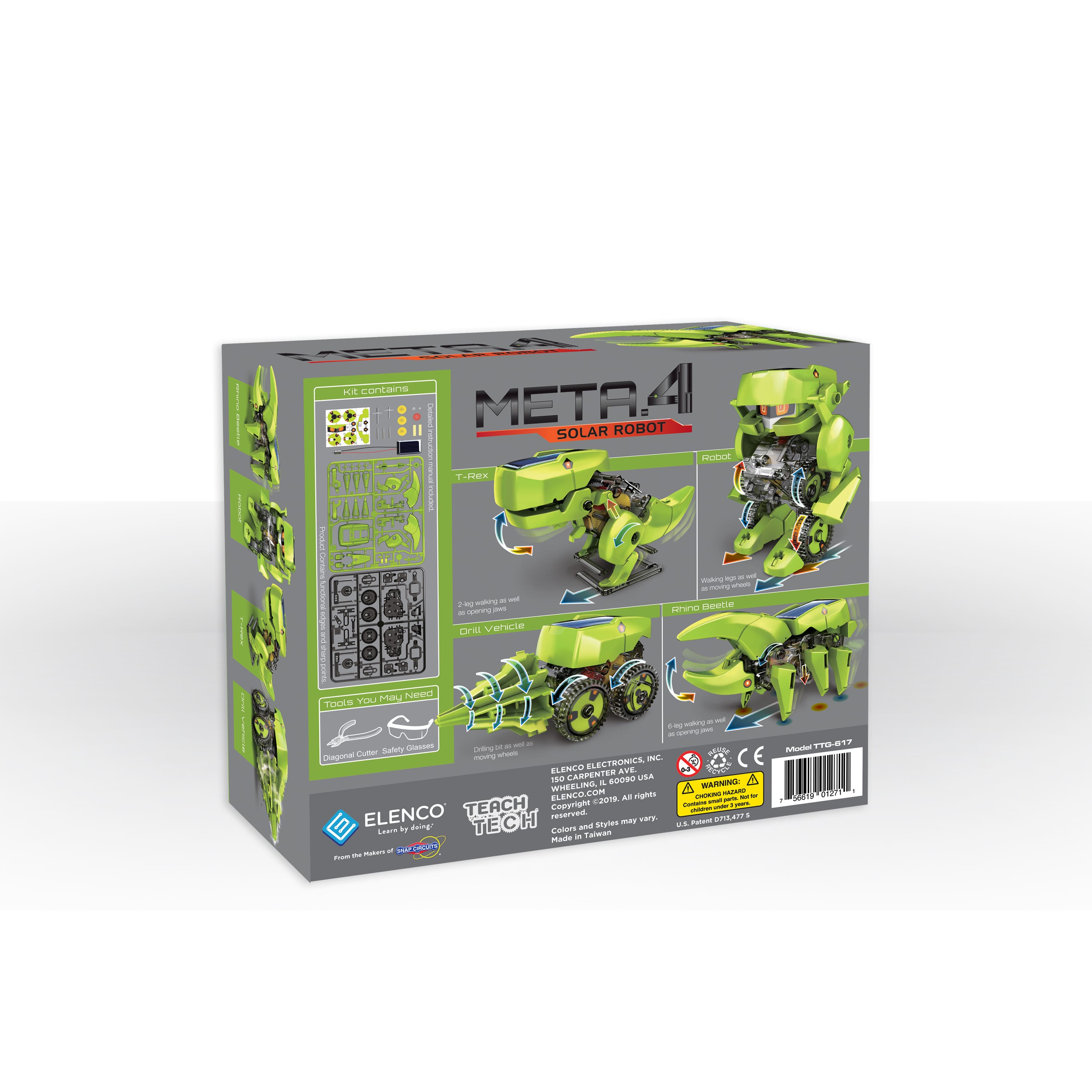 Elenco® Teach Tech™ Meta.4 Transformational Robot Kit